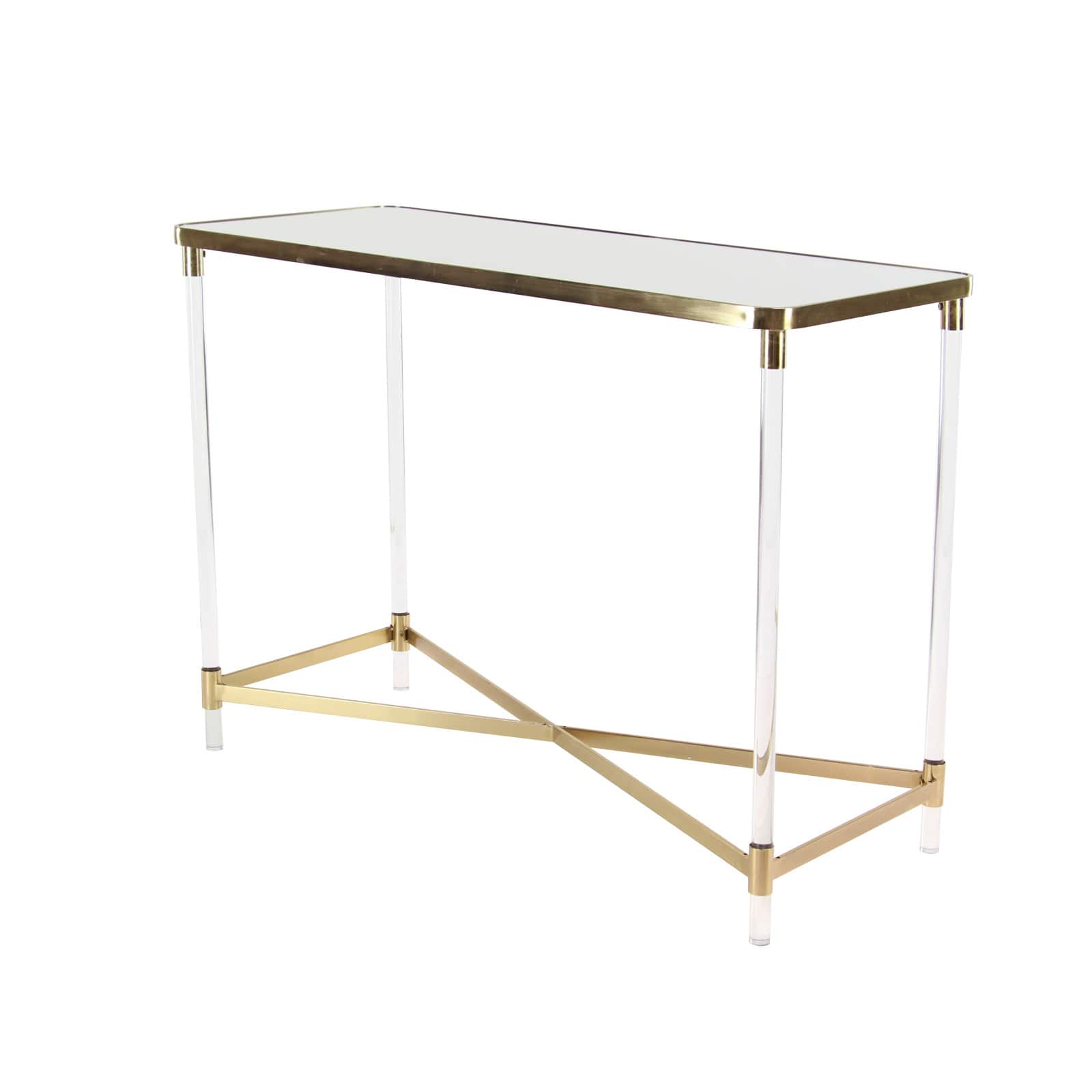 3.5ft. Clear Contemporary Acrylic Console Table