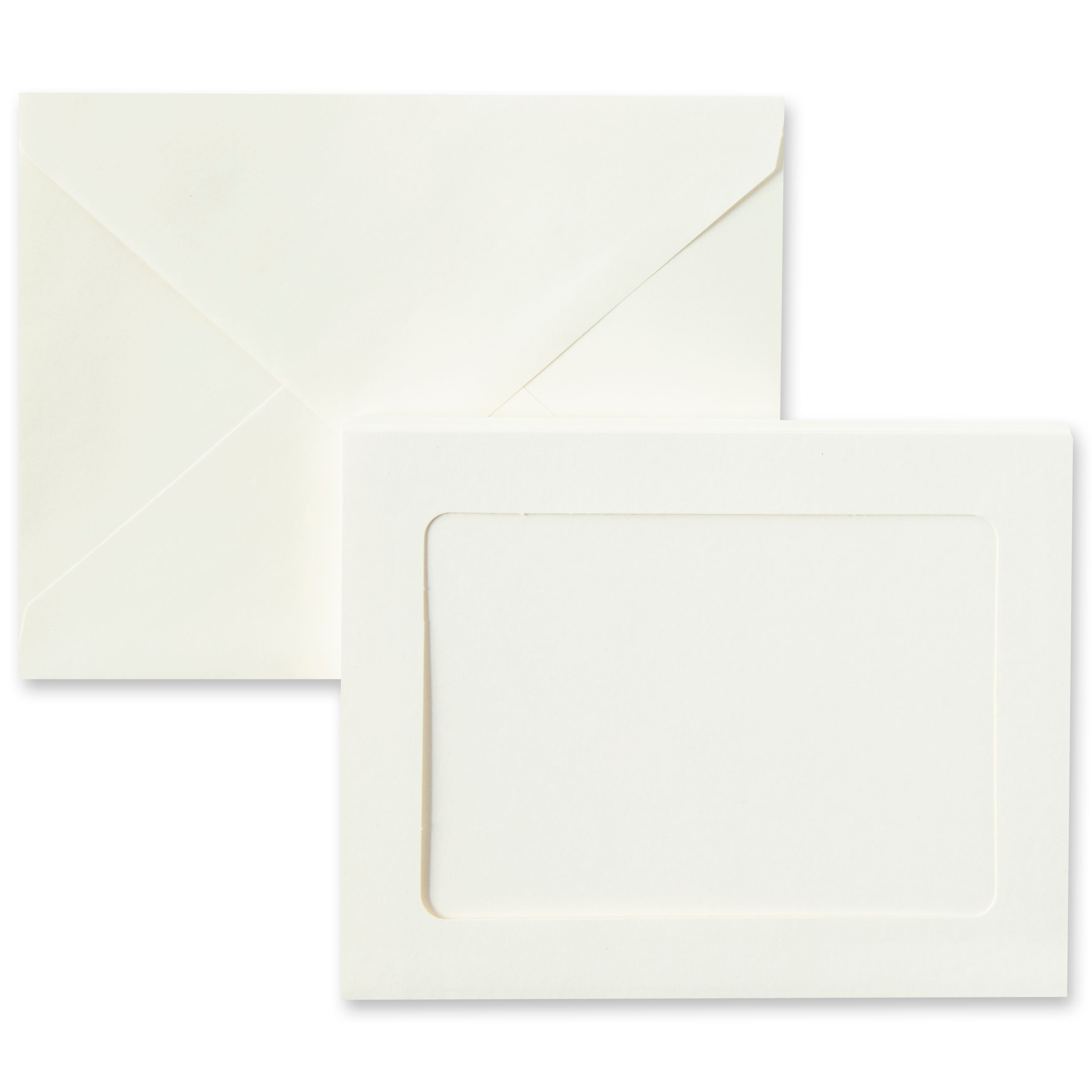 12 Packs: 10 ct. (120 total) 5&#x22; x 7&#x22; Ivory Frame Cards &#x26; Envelopes by Recollections&#x2122;