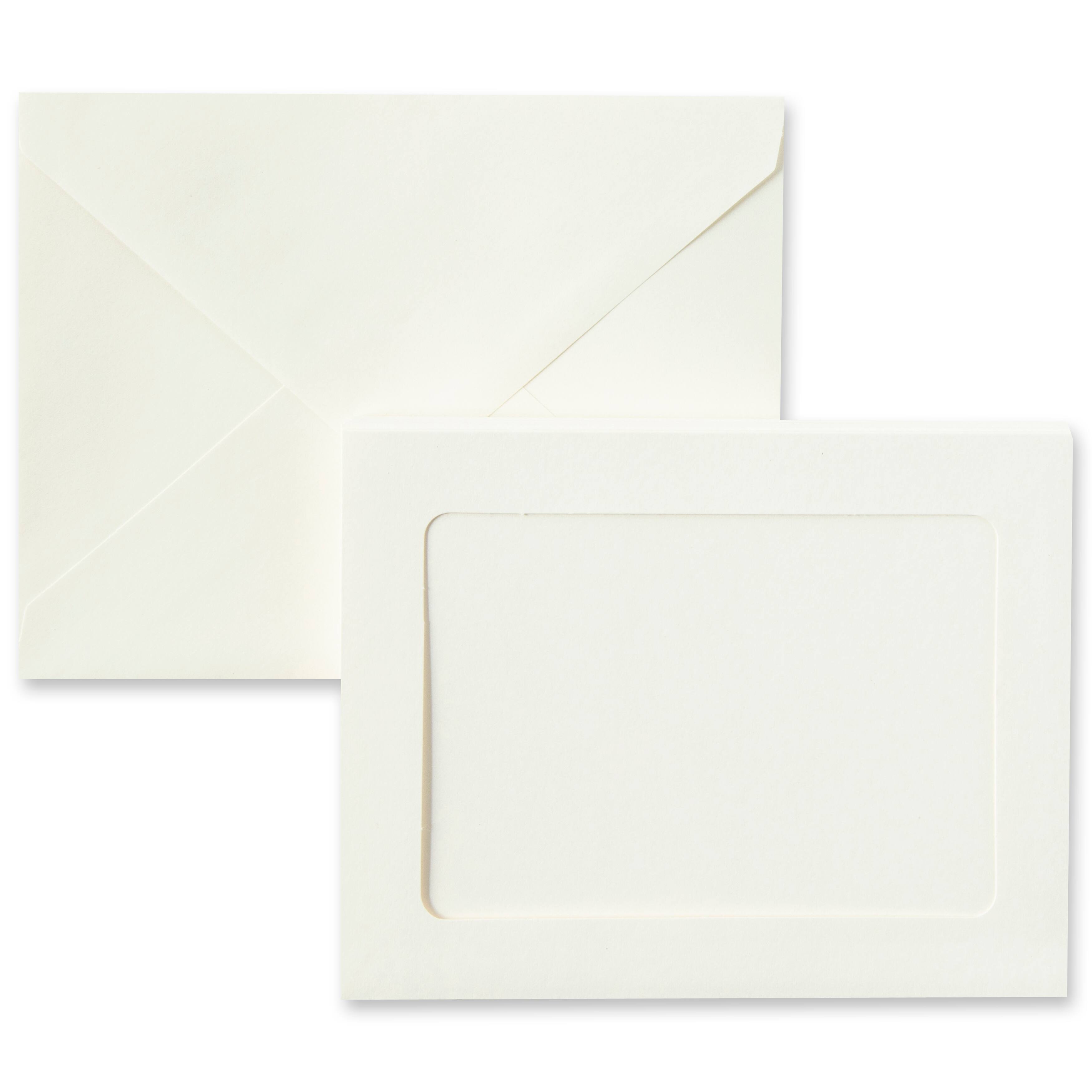 12 Packs: 10 ct. (120 total) 5&#x22; x 7&#x22; Ivory Frame Cards &#x26; Envelopes by Recollections&#x2122;