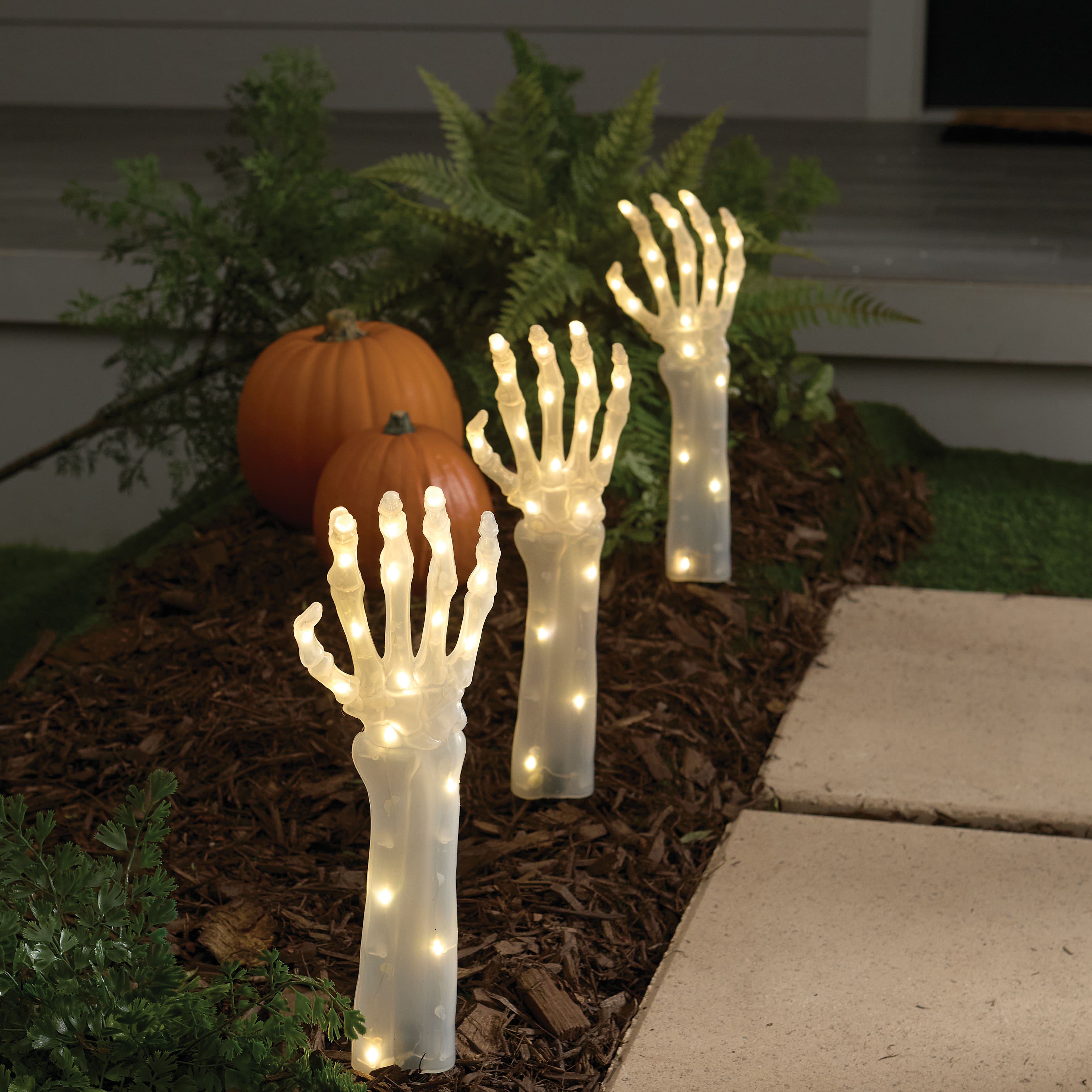 60&#x22; LED Light-Up Skeleton Arms Pathway Stakes by Ashland&#xAE;
