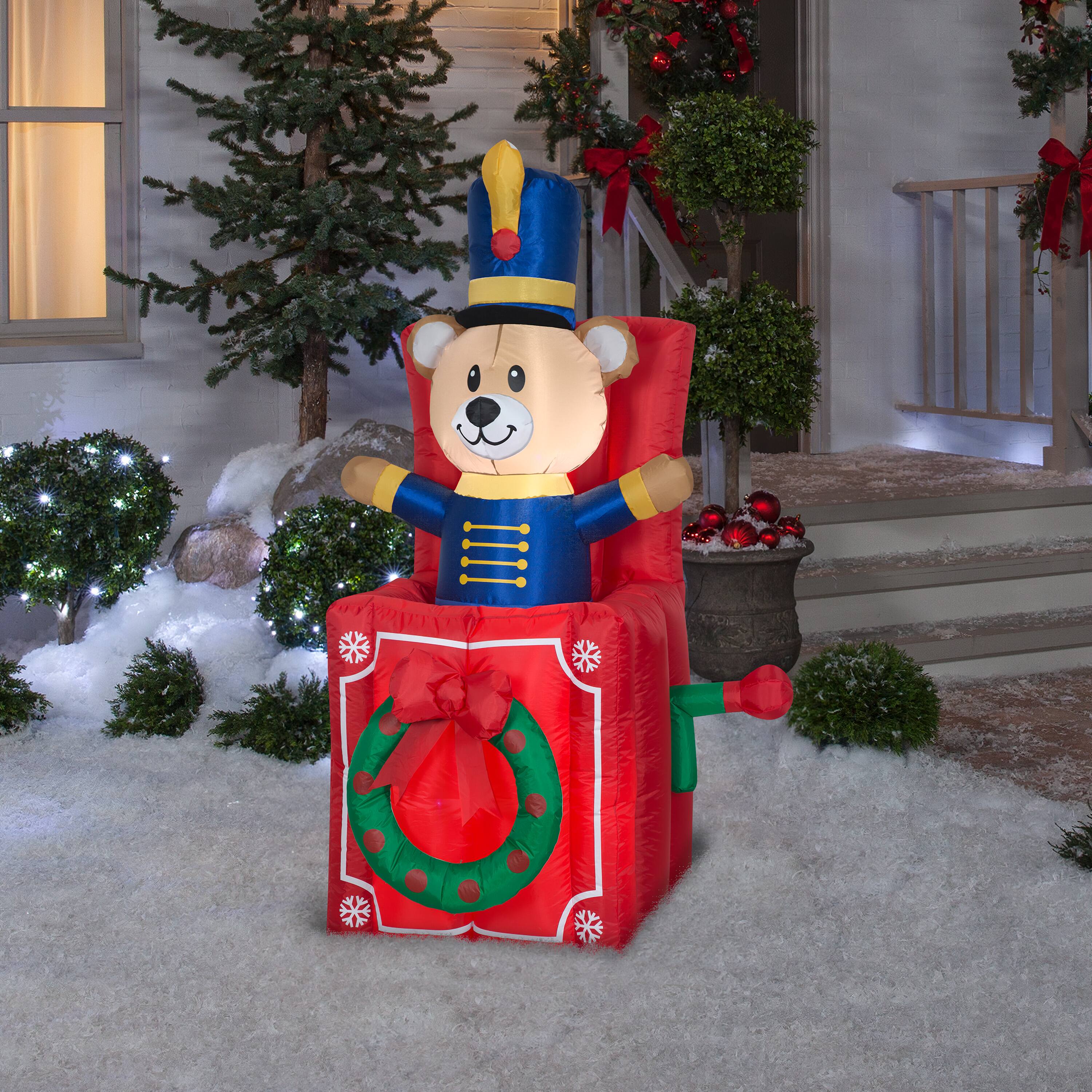 5ft. Animated Airblown® Inflatable Christmas Bear Pop Up