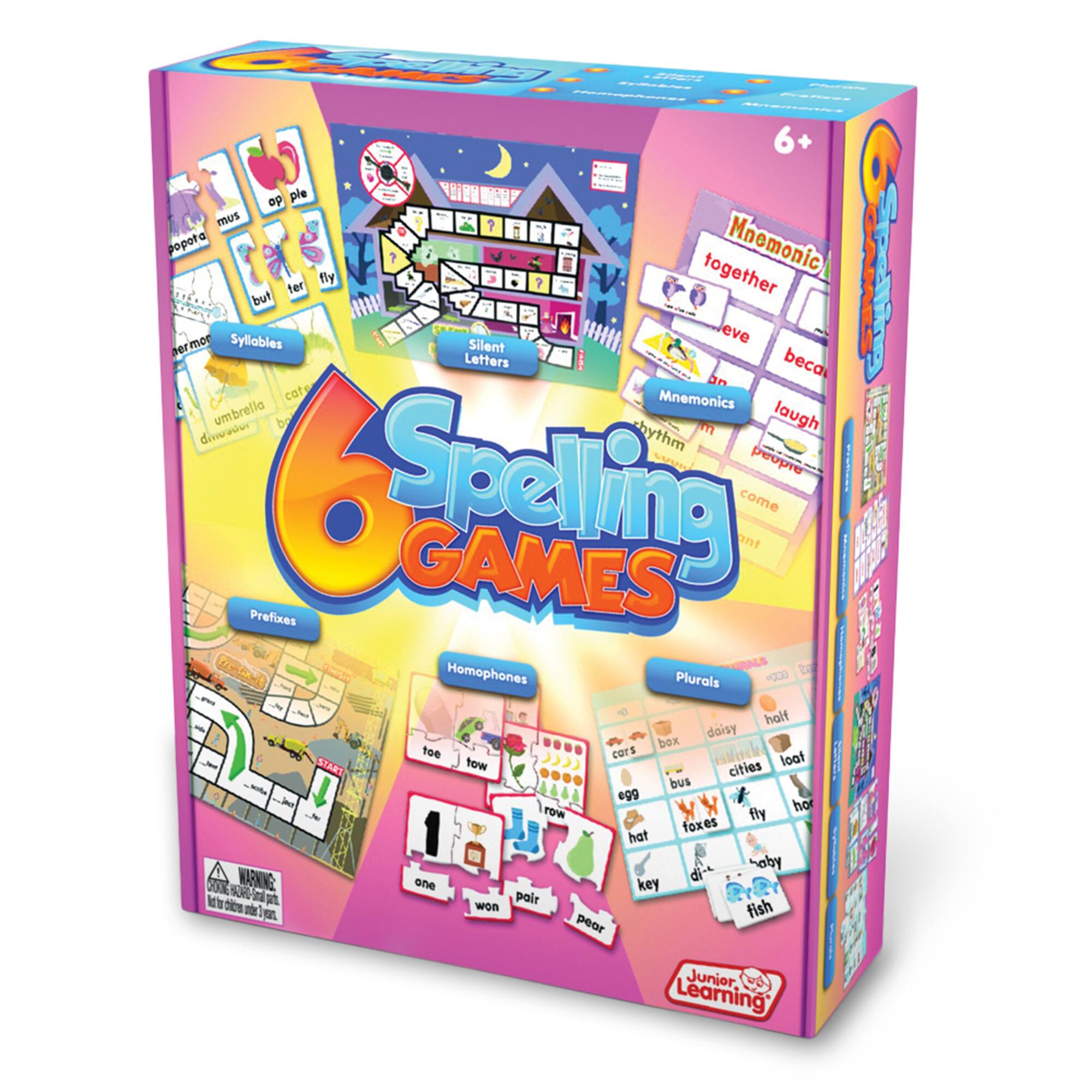 Junior Learning® Set of 6 Assorted Spelling Games