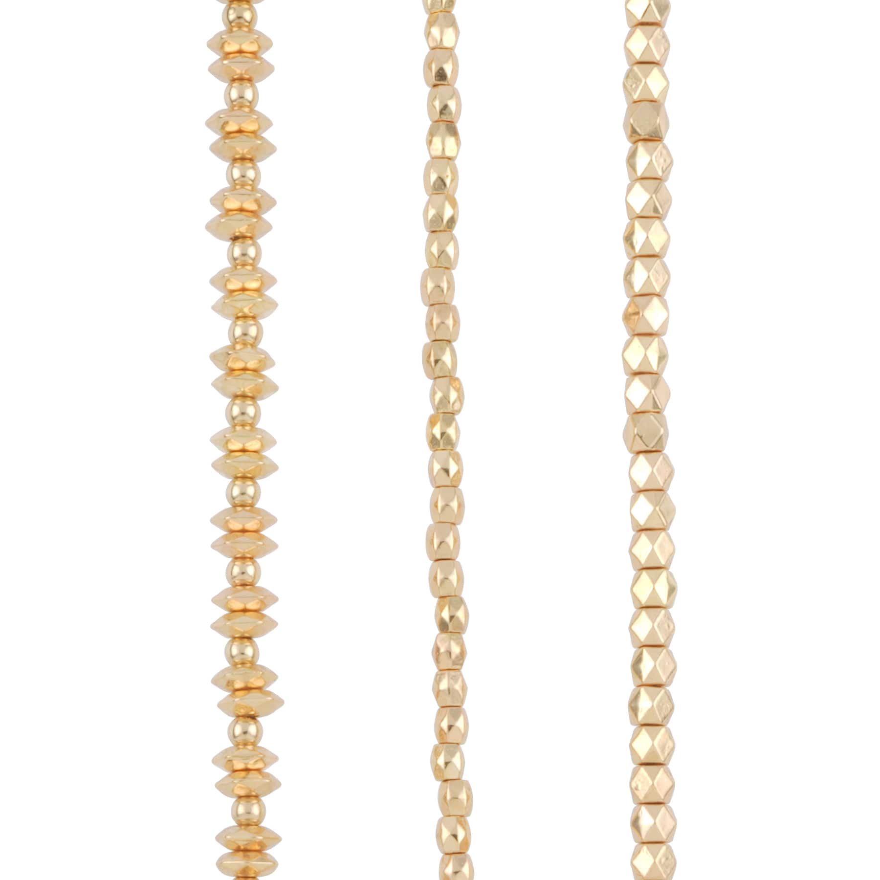 12 Pack: Gold Faceted Metal Bead Mix by Bead Landing™