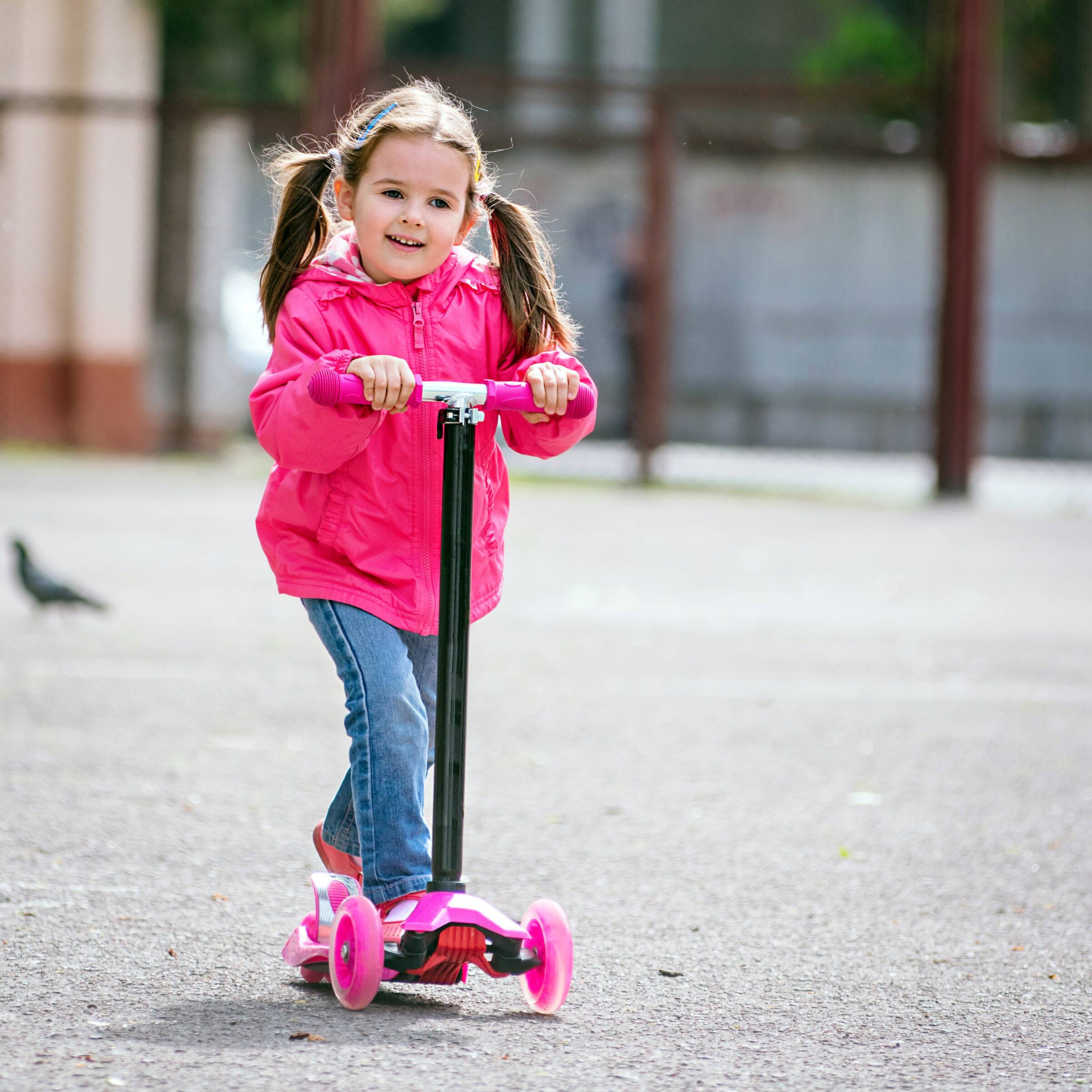 Toy Time Pink Beginner 3-Wheel Scooter