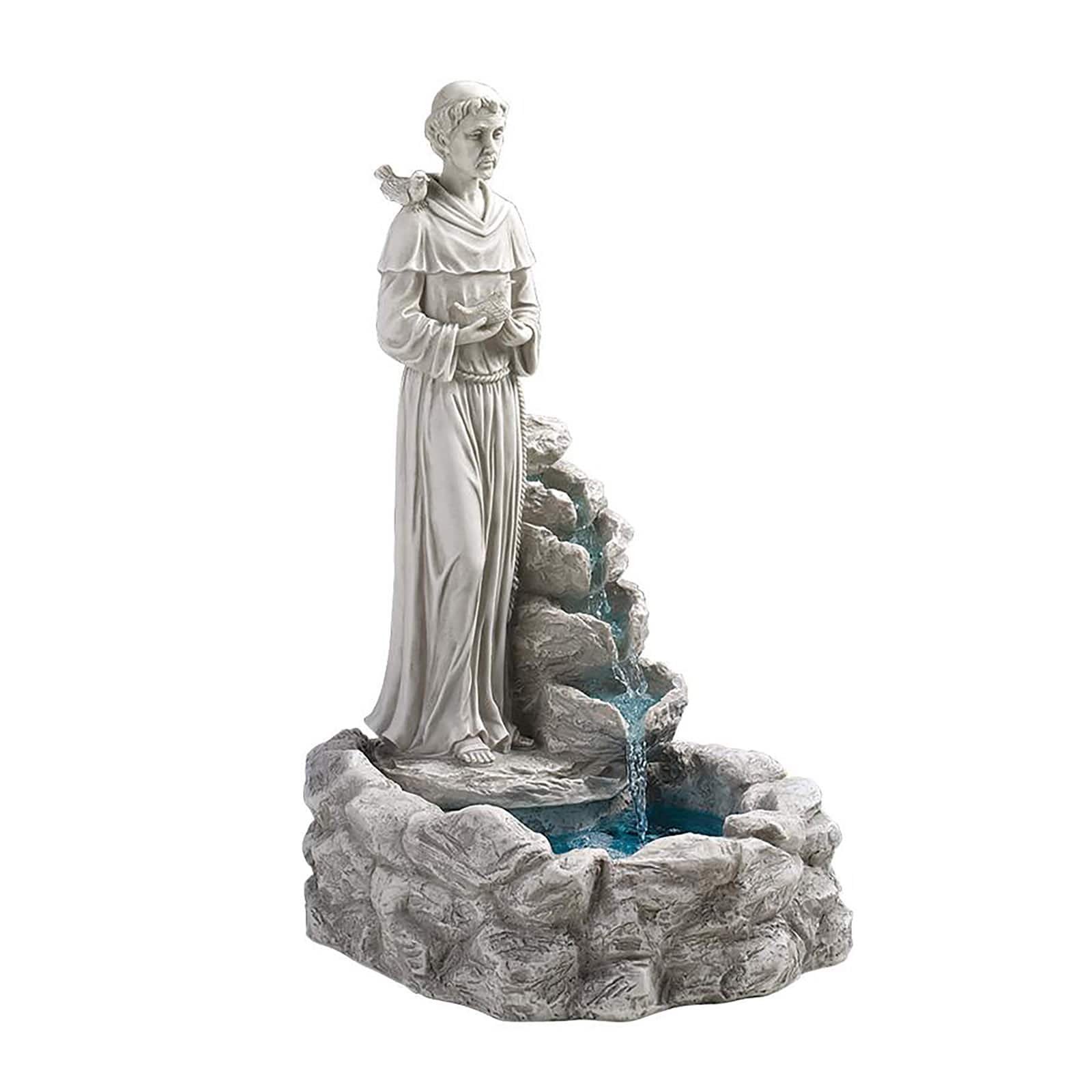 Nature&#x27;s Blessed Prayer St. Francis Sculptural Fountain