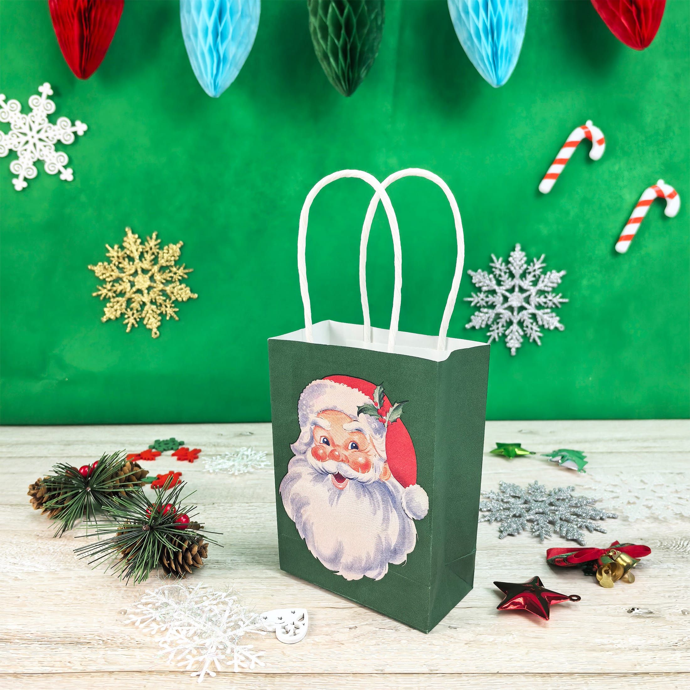 Mini Santa Gift Bags, 6ct. by Celebrate It™