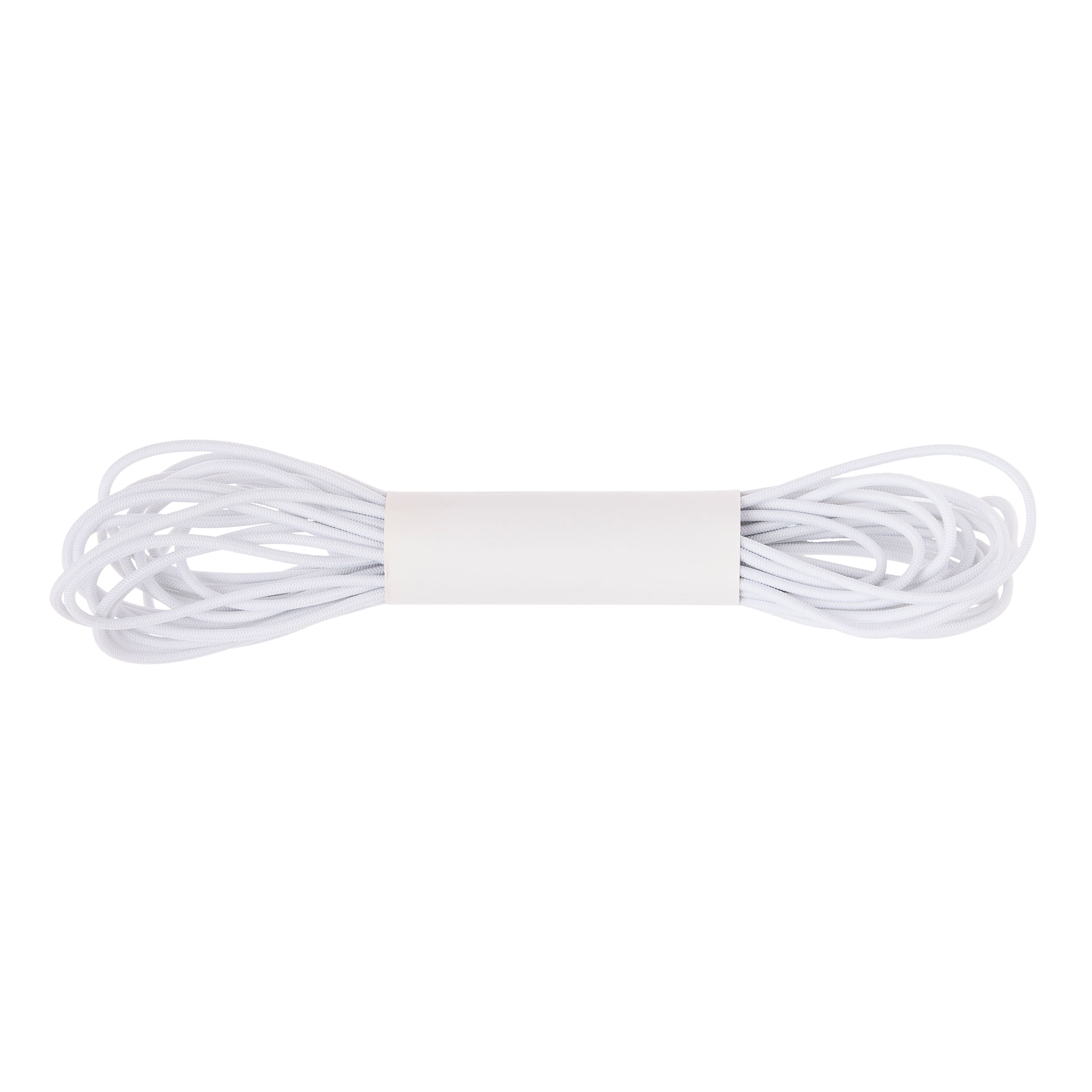 12 Pack: White Round Cord Elastic by Loops & Threads™