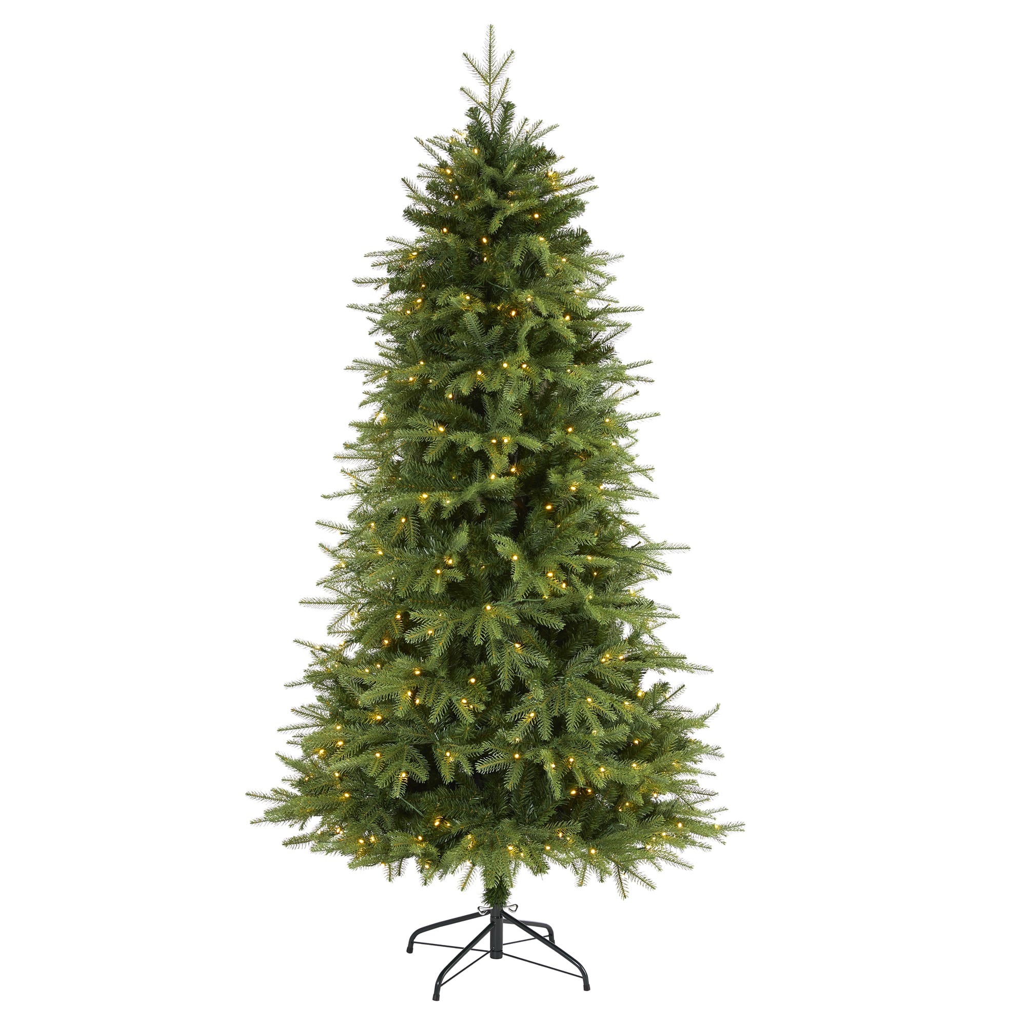 6ft. Pre-Lit Vancouver Fir Natural Look Artificial Christmas Tree, Clear LED Lights