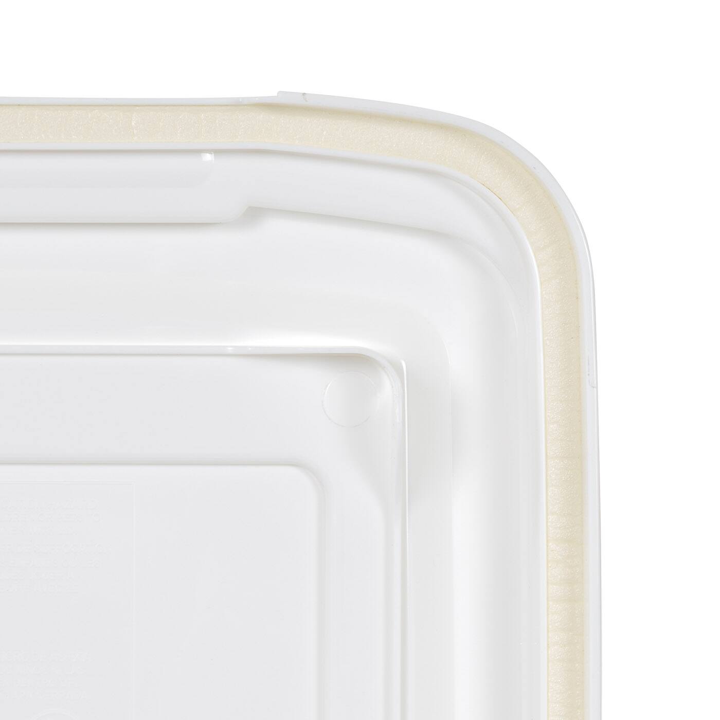 IRIS Clear, White, Black & Dark Gray 28qt. Food Container With Sealed Top & Scoop