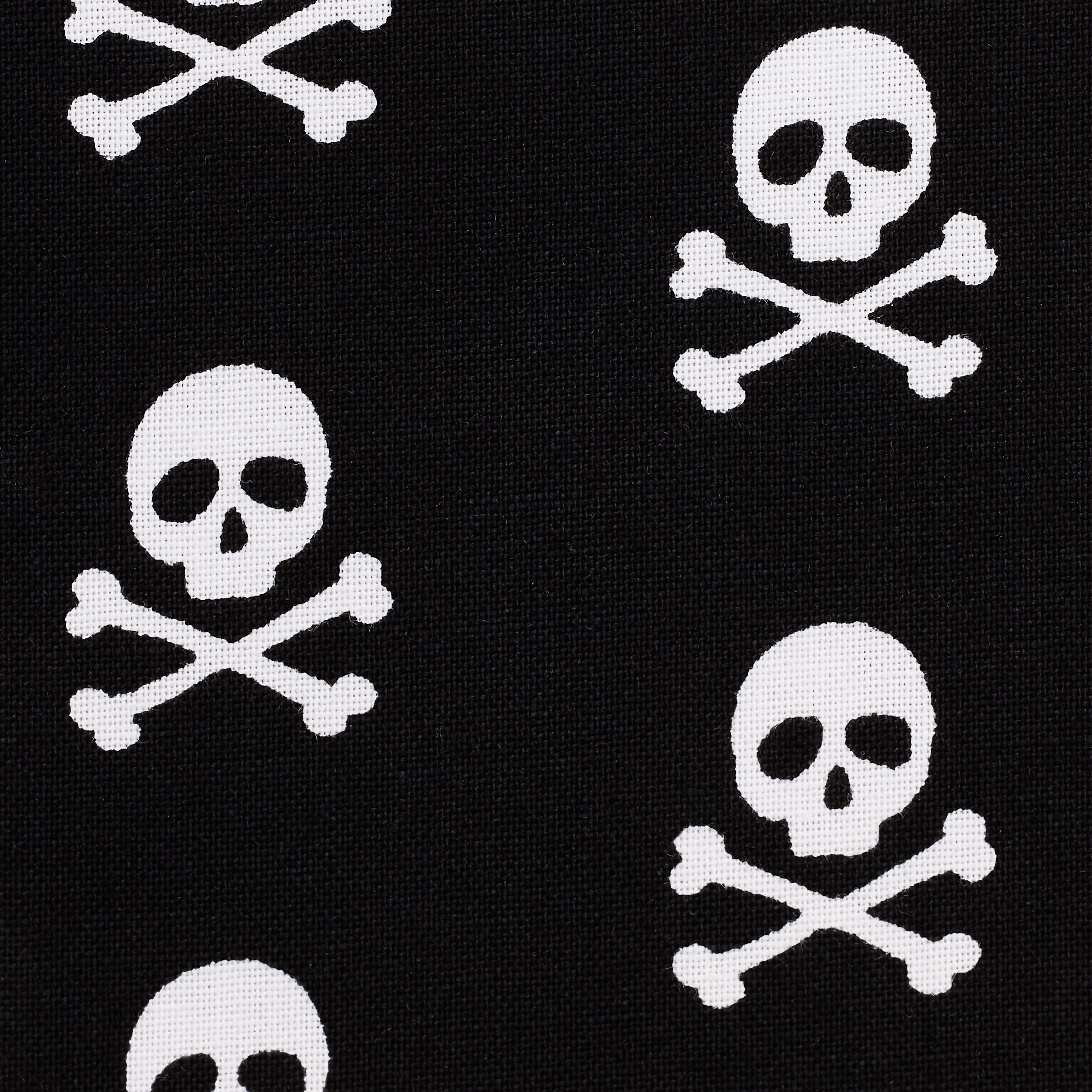 Black Skull Fabric By Loops & Threads®