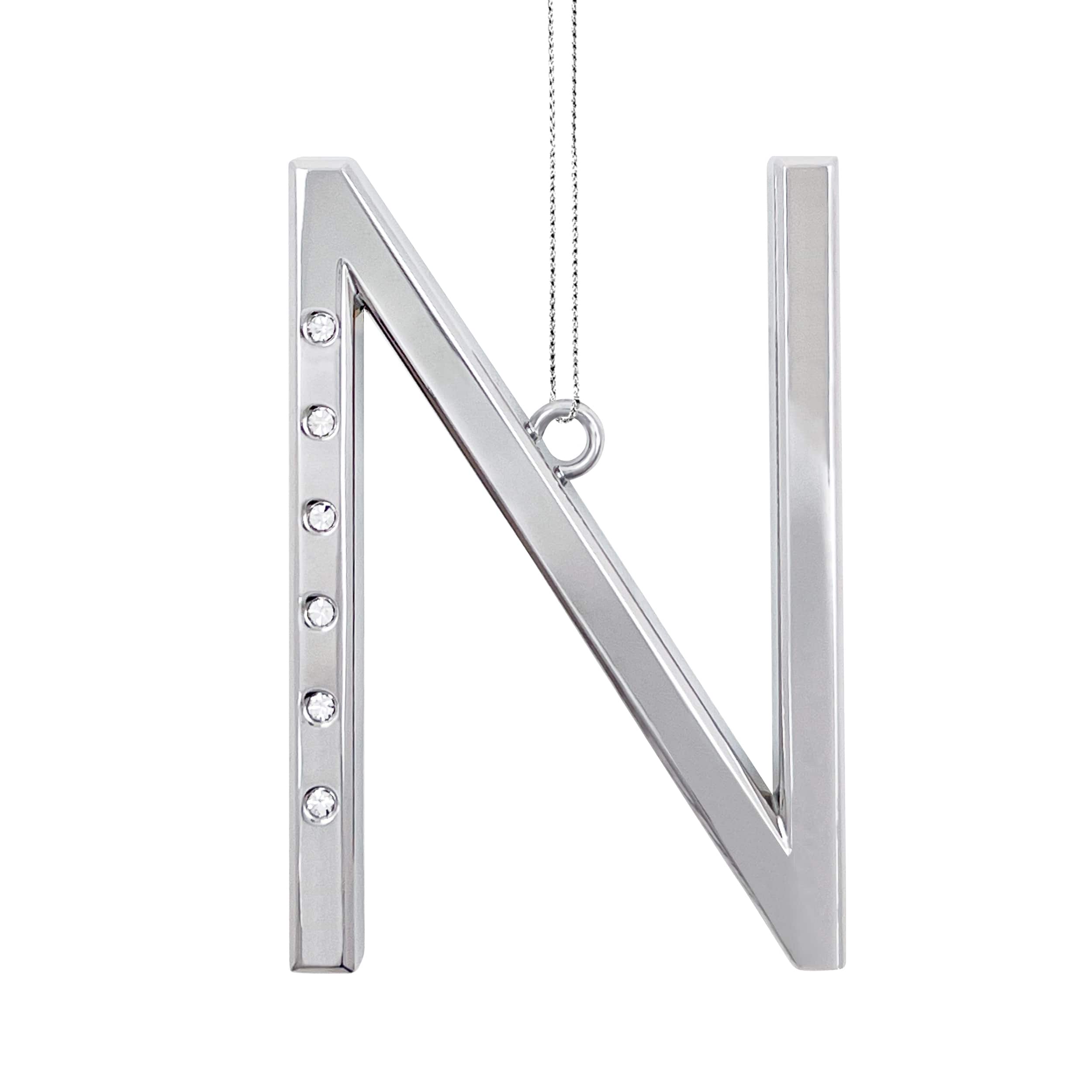 Metal Monogram Ornament with Rhinestones by Ashland&#xAE;