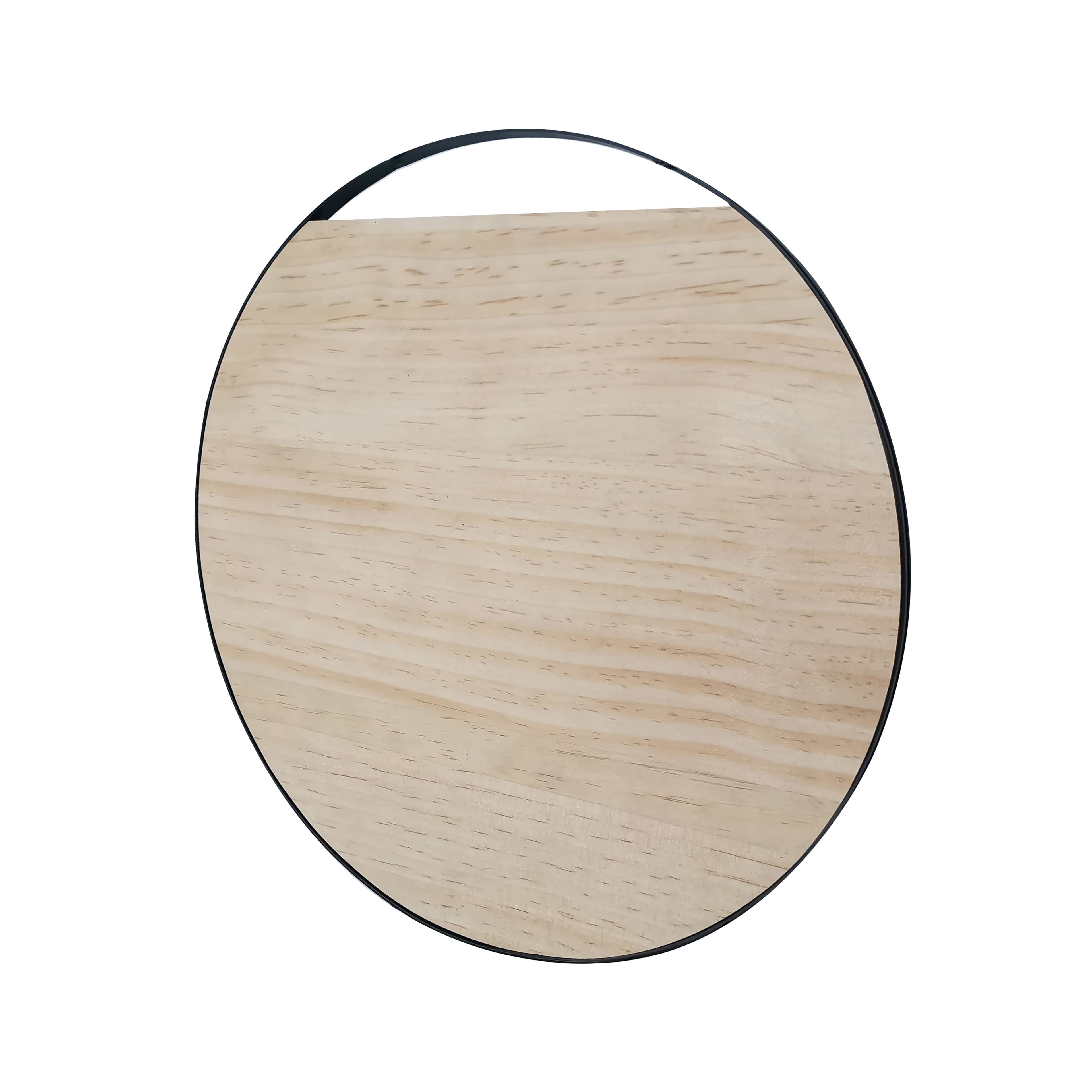 6 Pack: 16" Round Plaque with Metal Frame by Make Market®