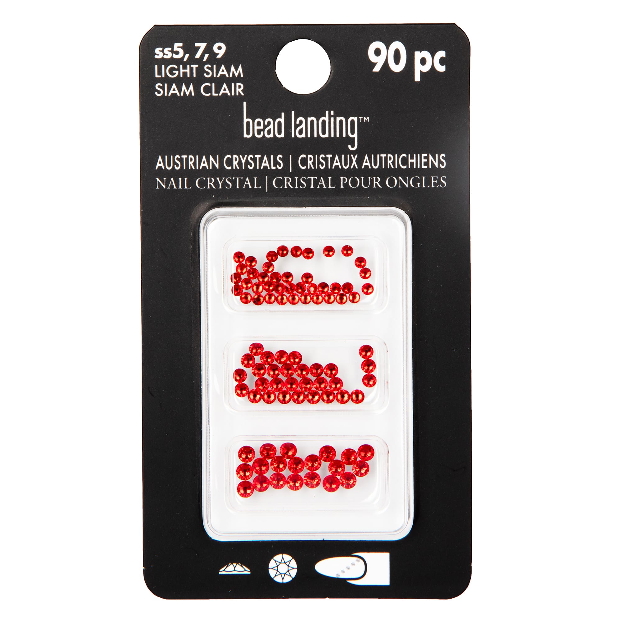 Round Flatback Austrian Crystals Mix by Bead Landing&#x2122;, 90ct.