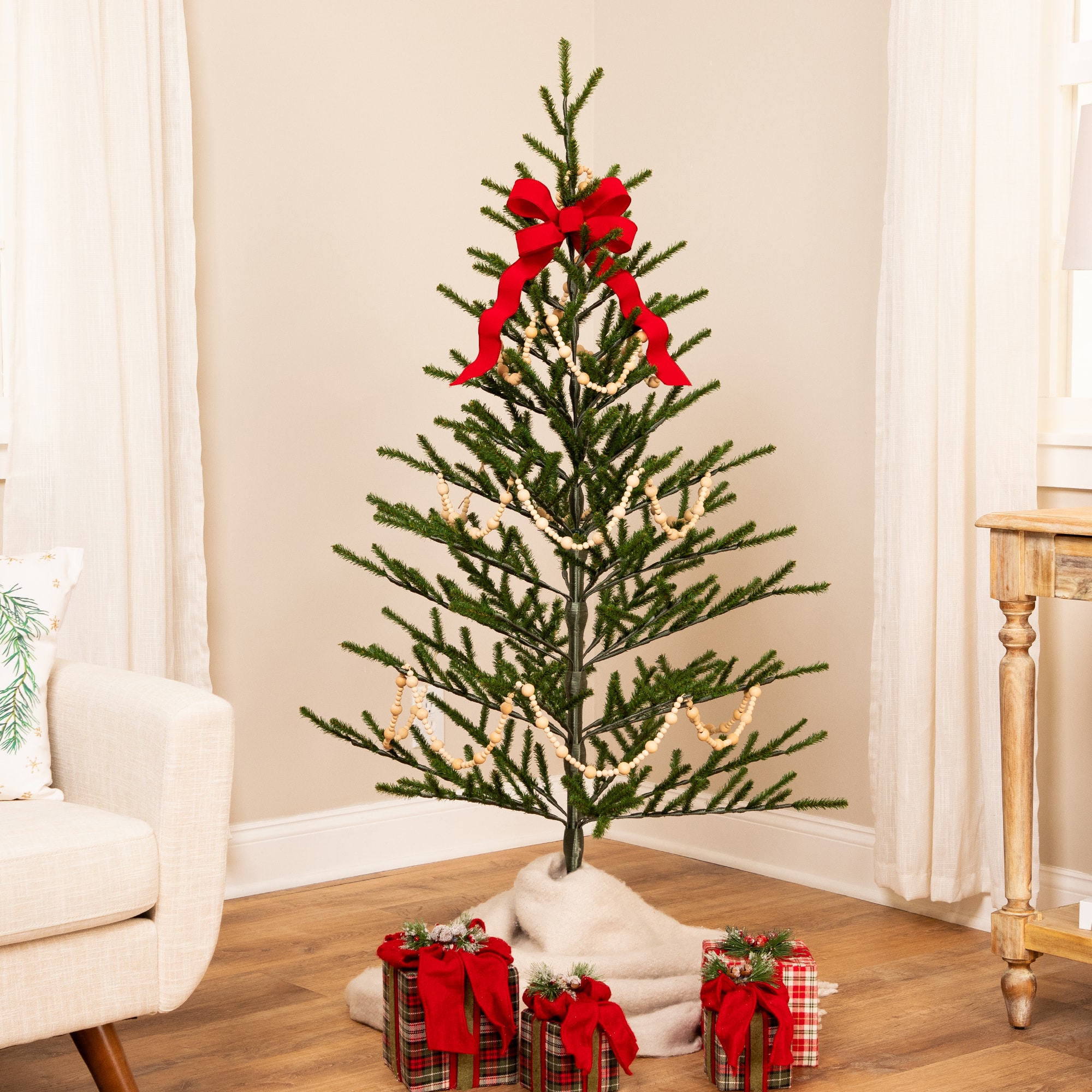 5ft. Unlit Full Alpine Coral Artificial Christmas Tree 