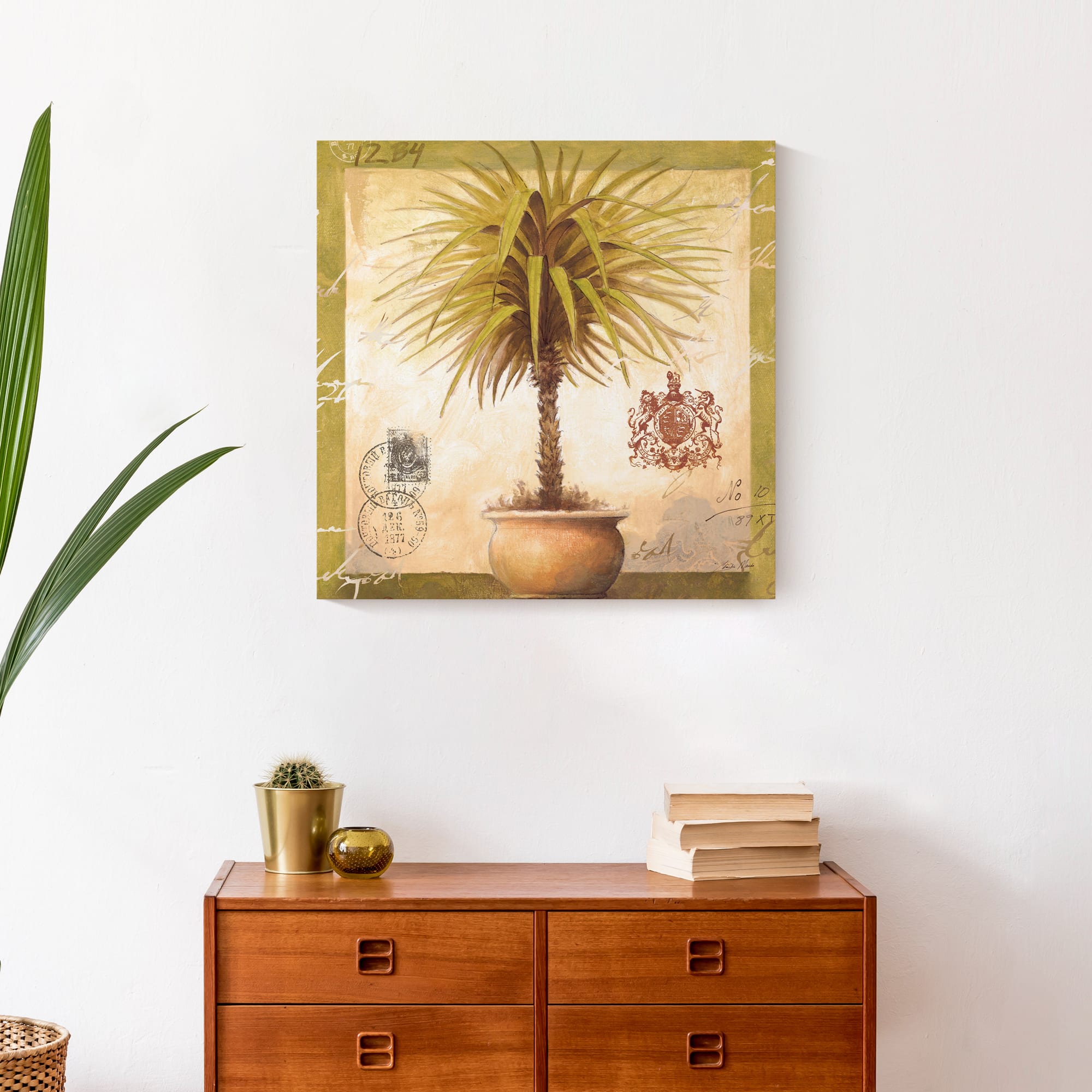 Tropical Potted Palm 20" x 20" Canvas Wall Art