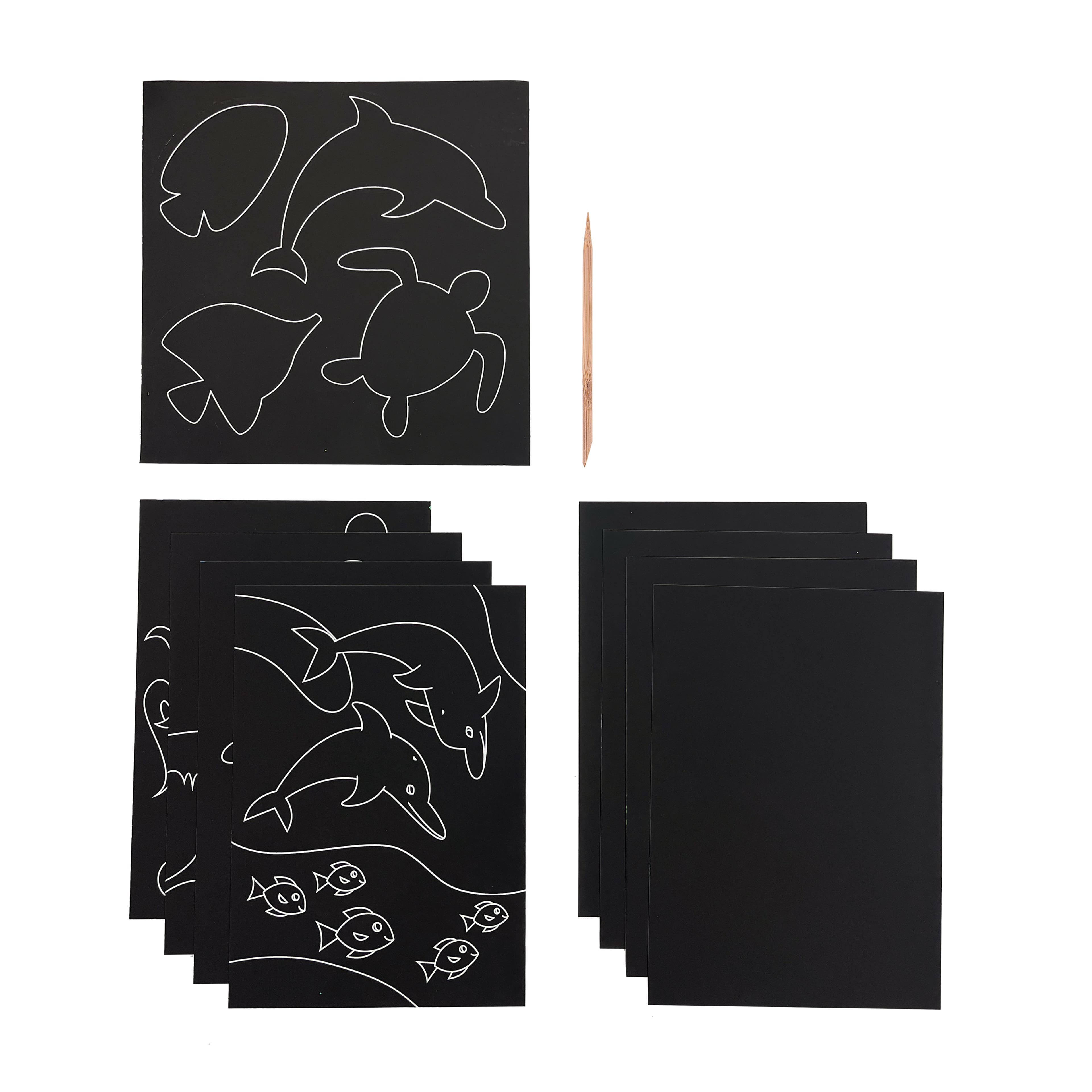 OOLY Scratch &#x26; Scribble Ocean Life Art Kit