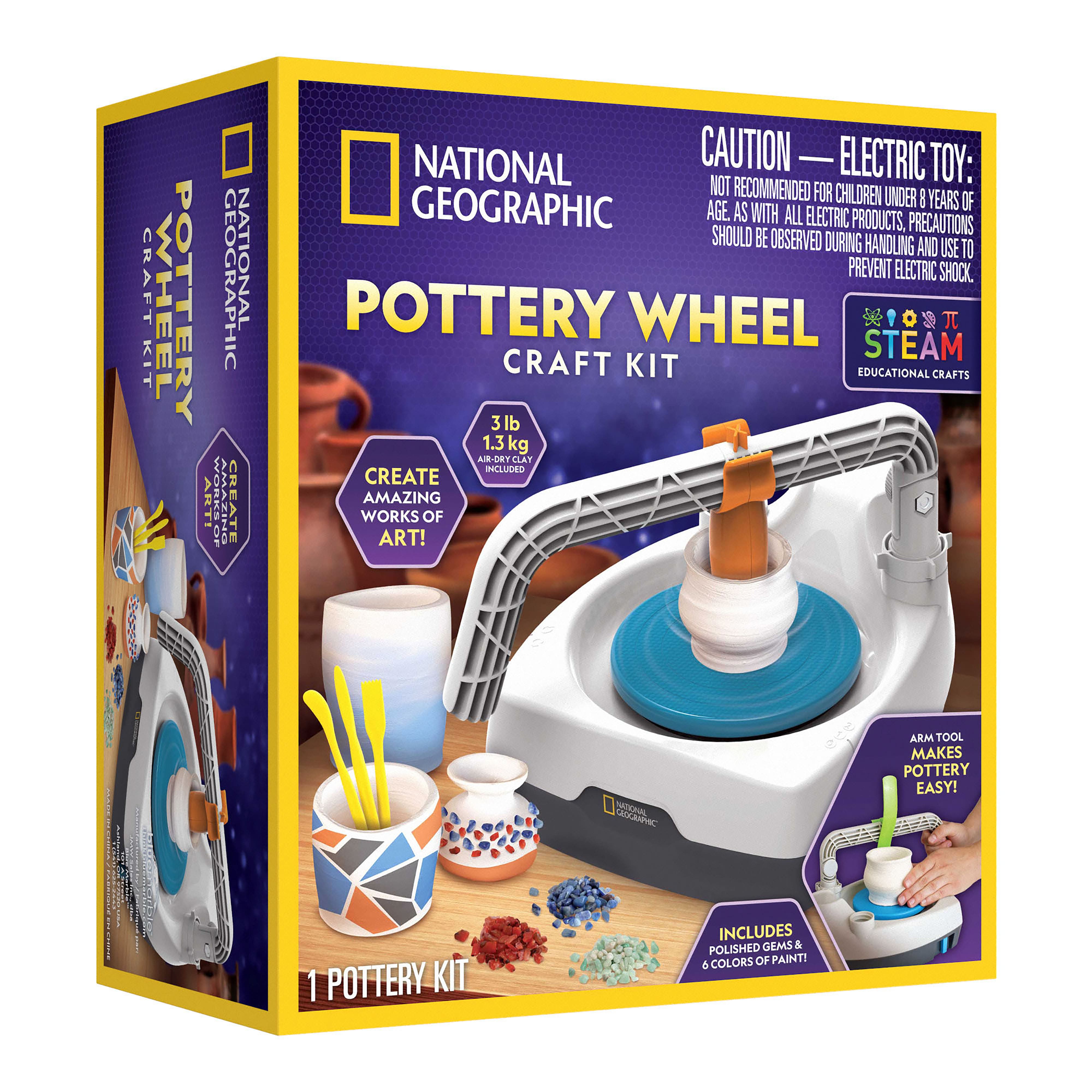 National Geographic™ Pottery Wheel Craft Kit