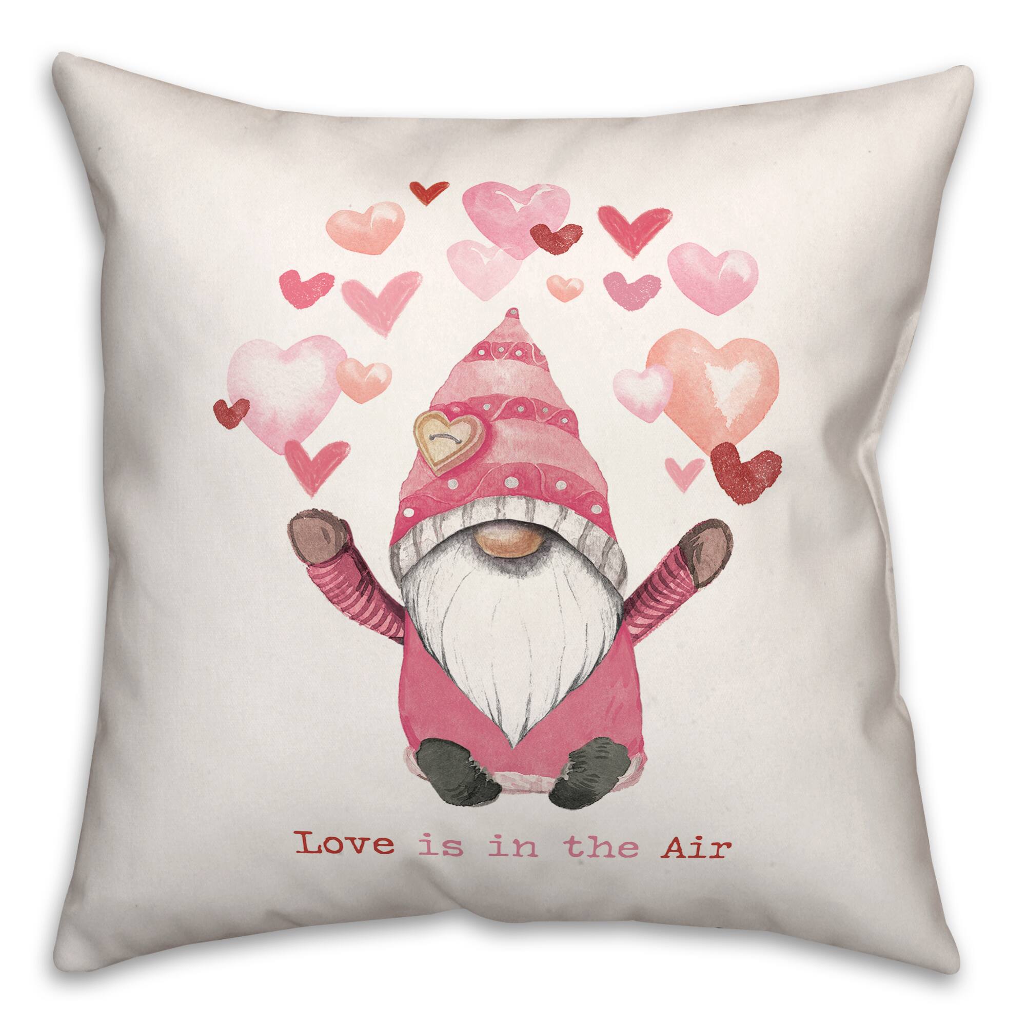 Love In The Air Throw Pillow, 18" x 18"