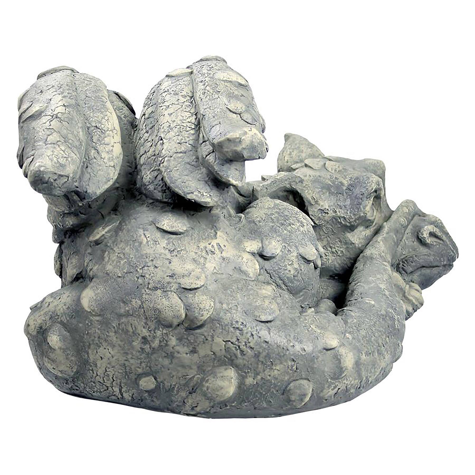 Design Toscano 20&#x22; Blushing Babel the Bashful Dragon Statue