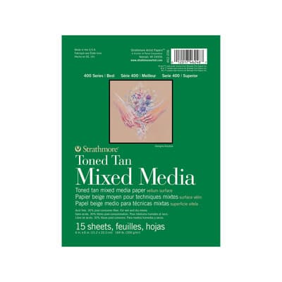 Strathmore® 400 Series Recycled Toned Tan Mixed Media Paper Pad