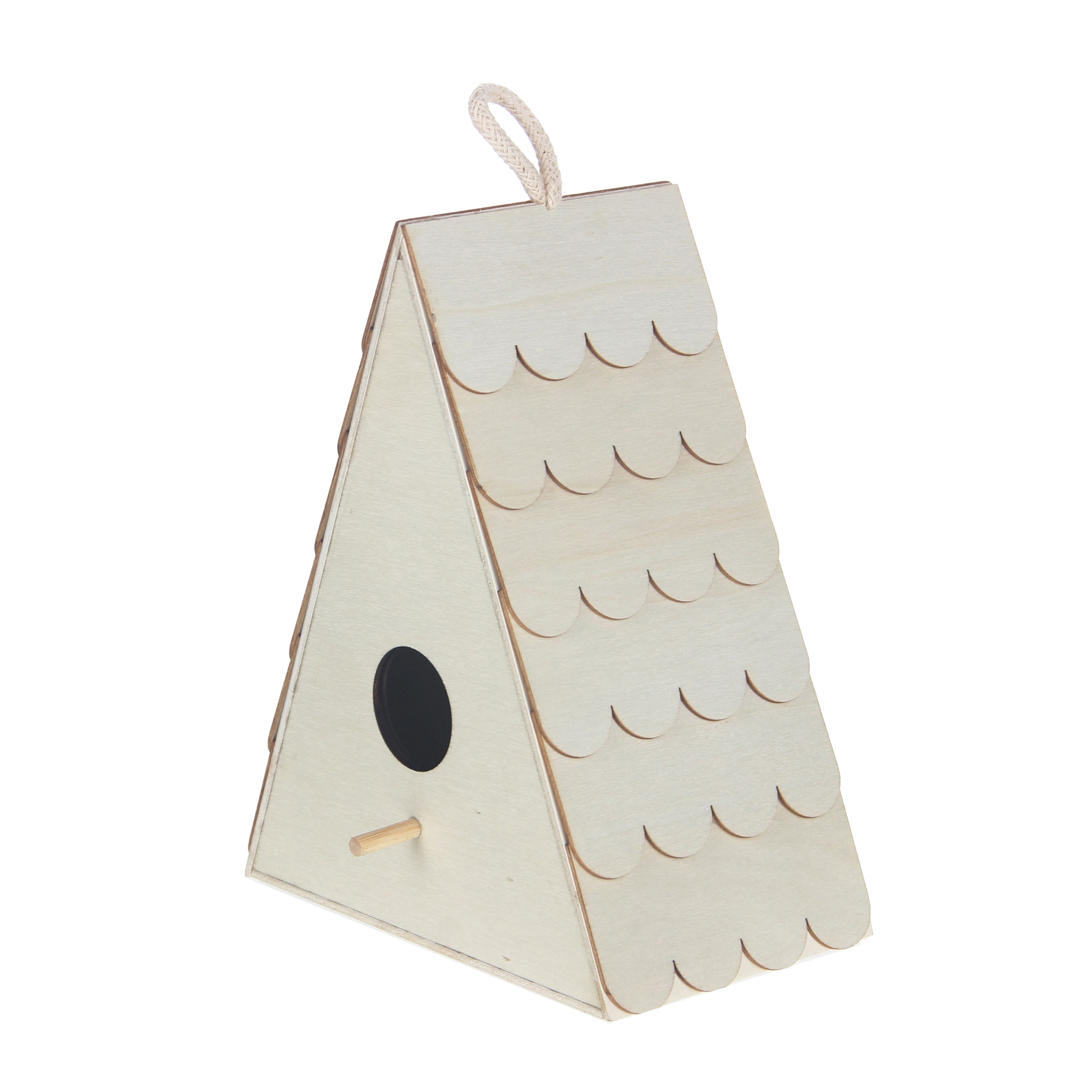7" Plywood Birdhouse with Shingles by Make Market®