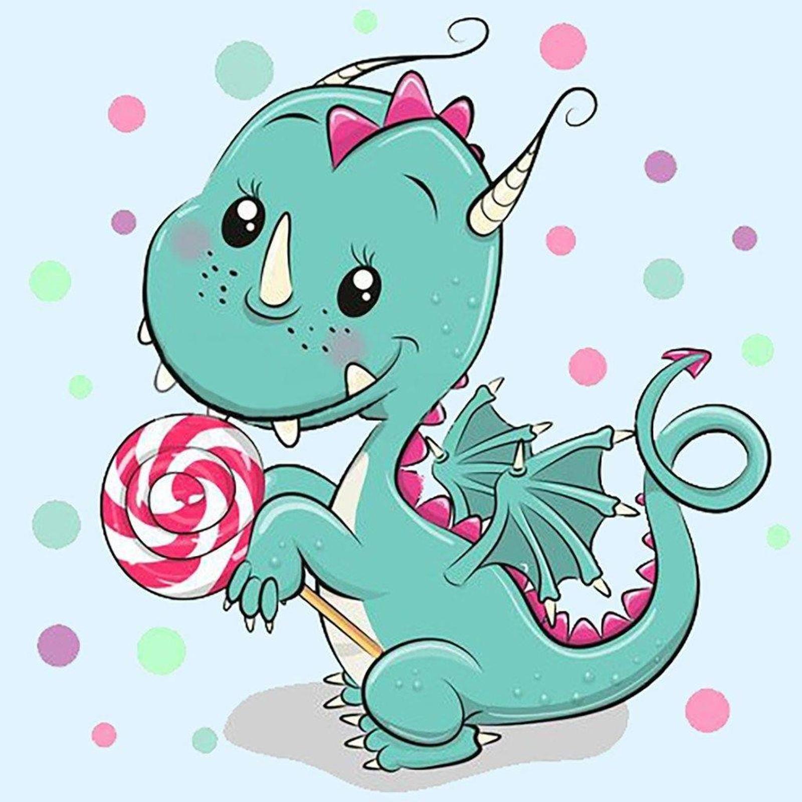Crafting Spark Dragon with Candy Diamond Painting Kit
