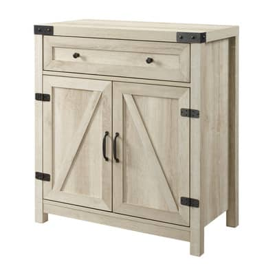 Walker Edison White Oak Farmhouse Barn Door Accent Cabinet | Michaels