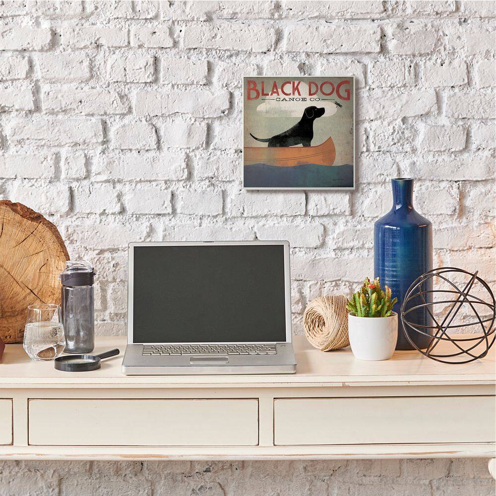 Stupell Industries Black Dog Canoe Company Wall Plaque