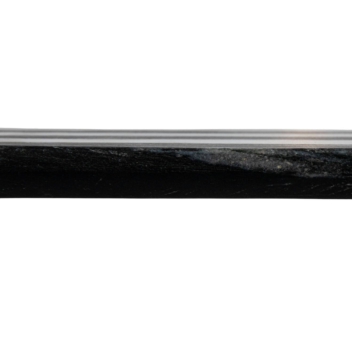 Hello Honey&#xAE; 21&#x22; Black &#x26; White Marble Cheese &#x26; Serving Board with Stripes