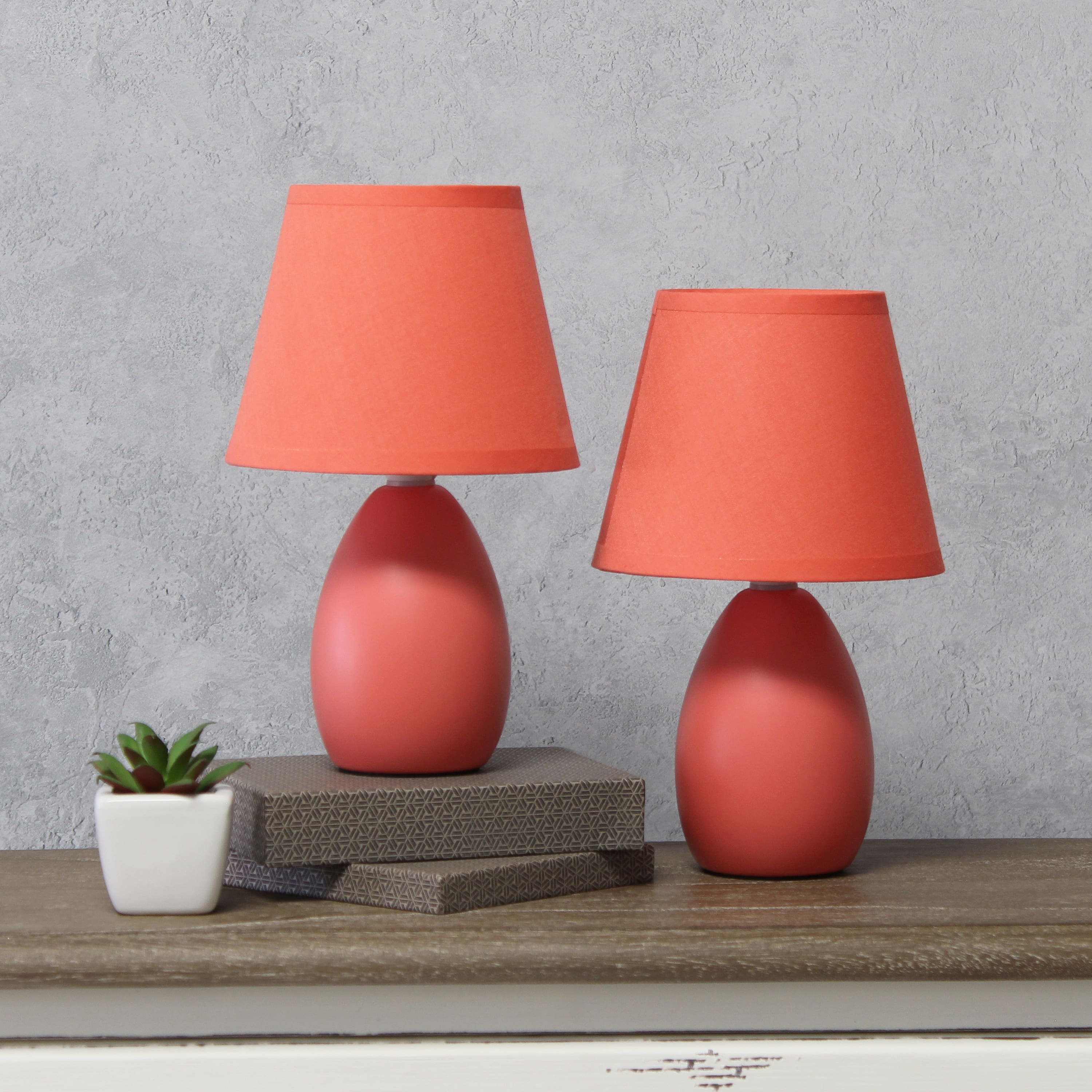 Creekwood Home Nauru 9.5&#x22; Petite Oblong Table Lamp