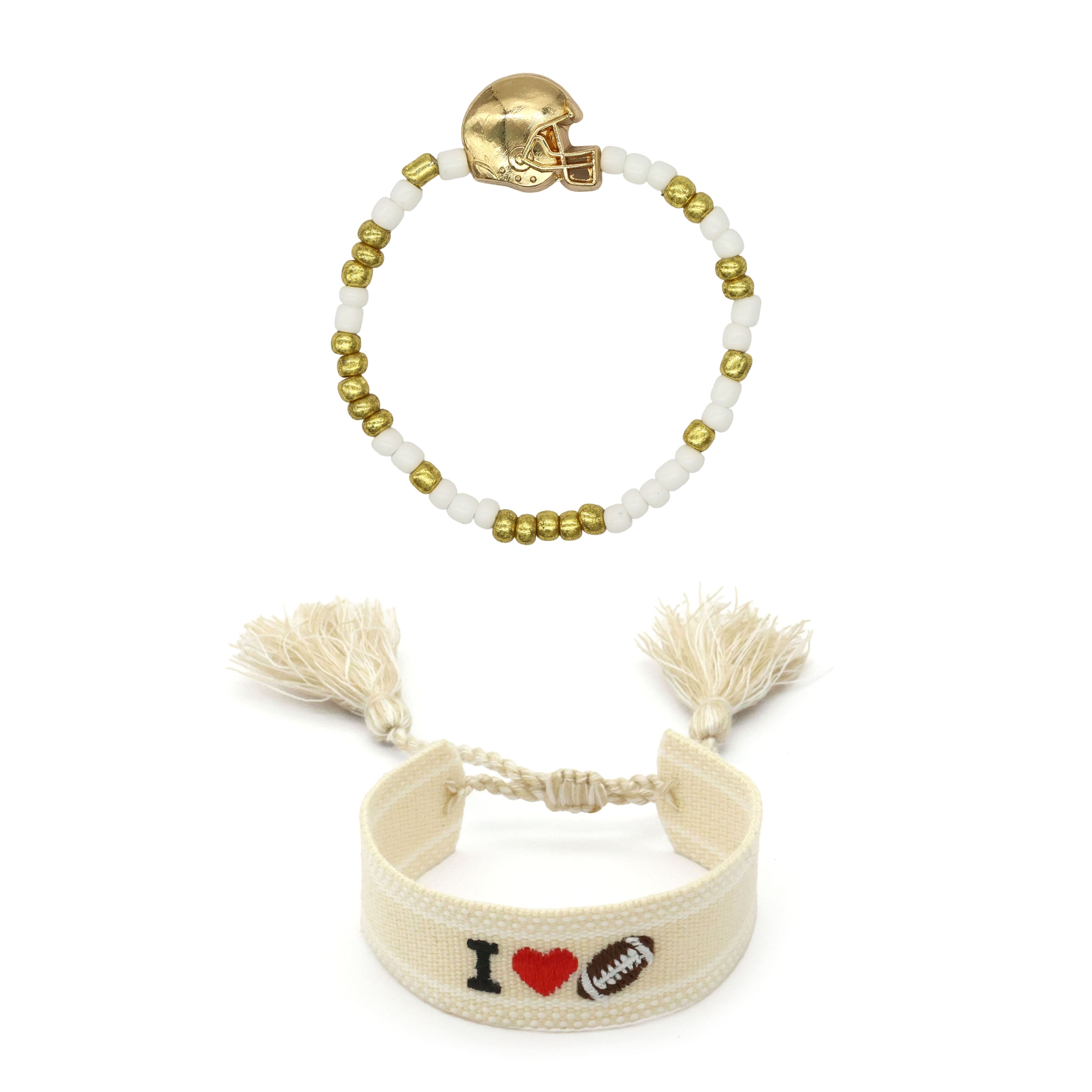 I Love Football Bracelet Set by Celebrate It&#x2122;