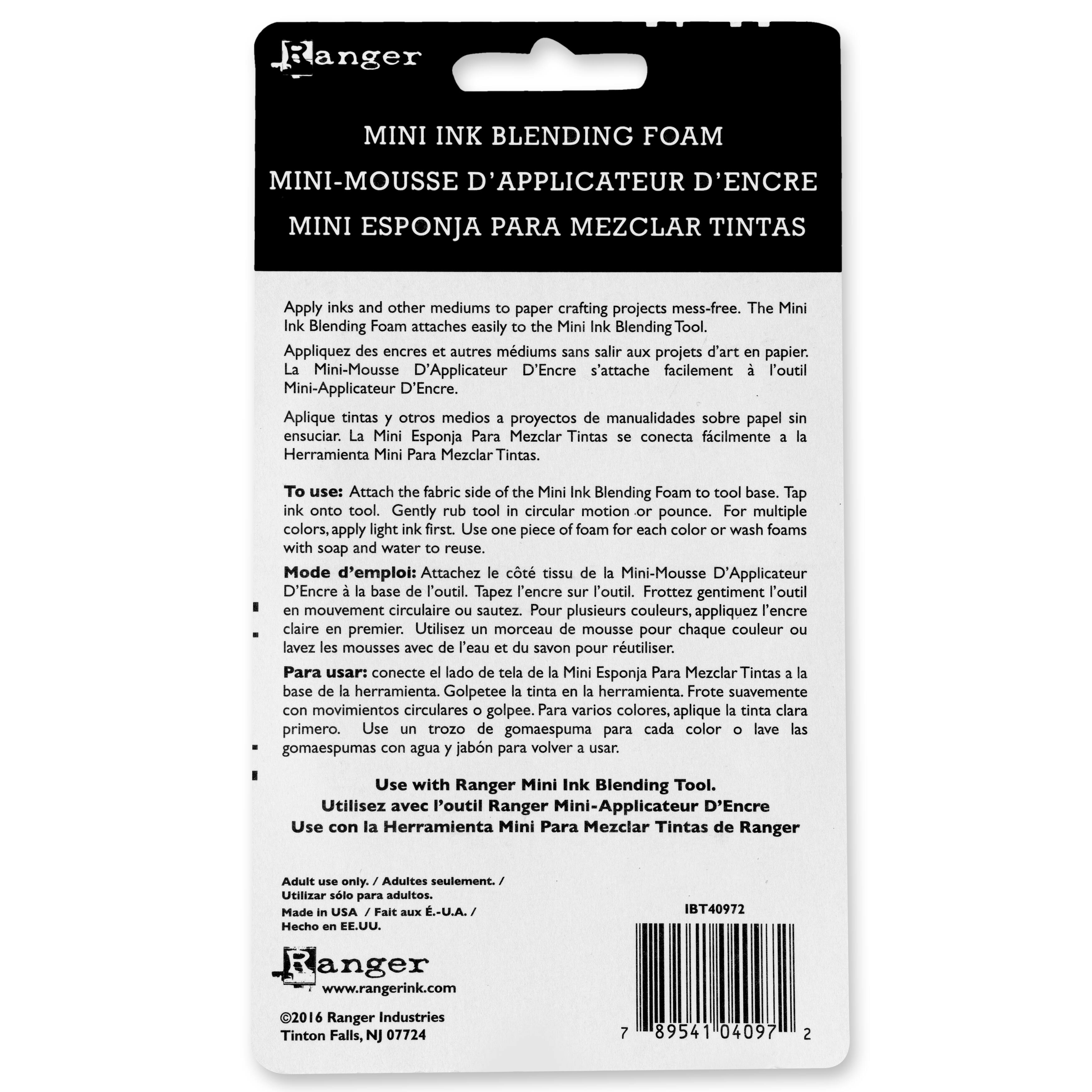 12 Packs: 20 ct. (240 total) Ranger Mini Ink Blending Foam