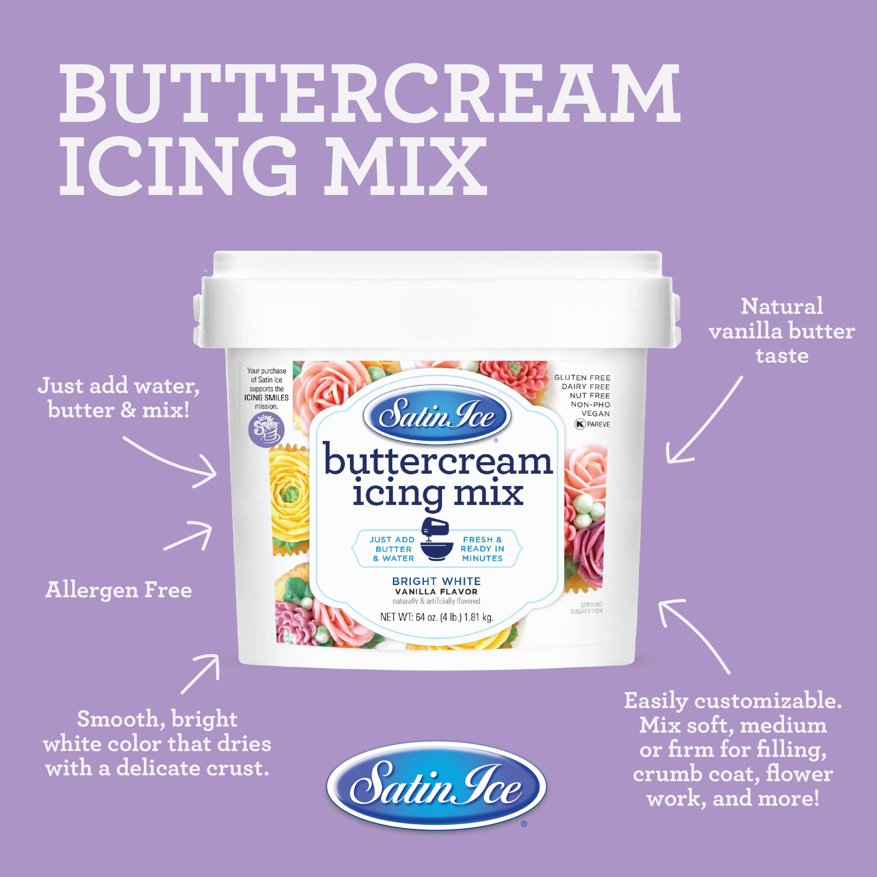 Satin Ice&#xAE; Professional&#x27;s Choice Buttercream Icing Mix