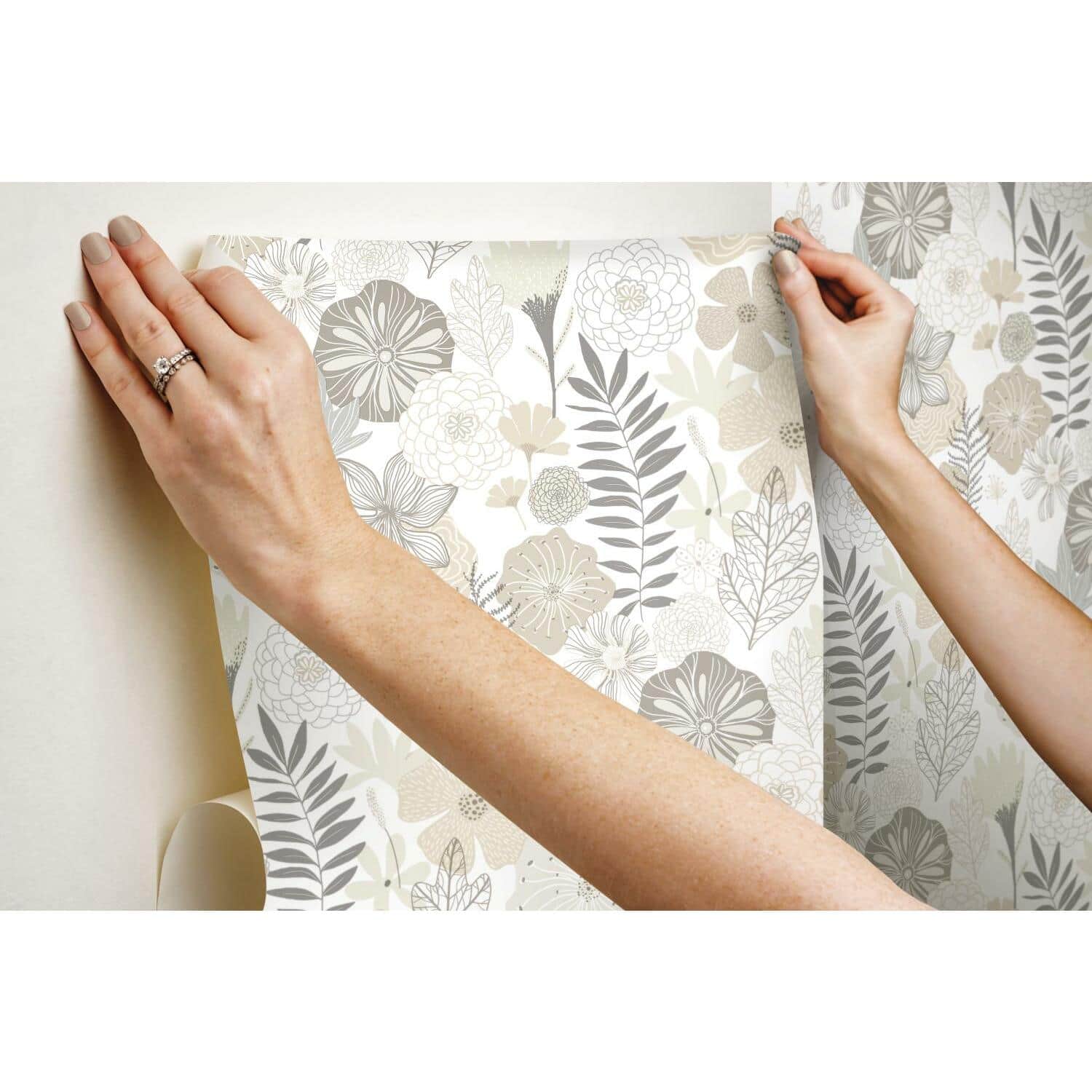 RoomMates Perennial Blooms Peel &#x26; Stick Wallpaper