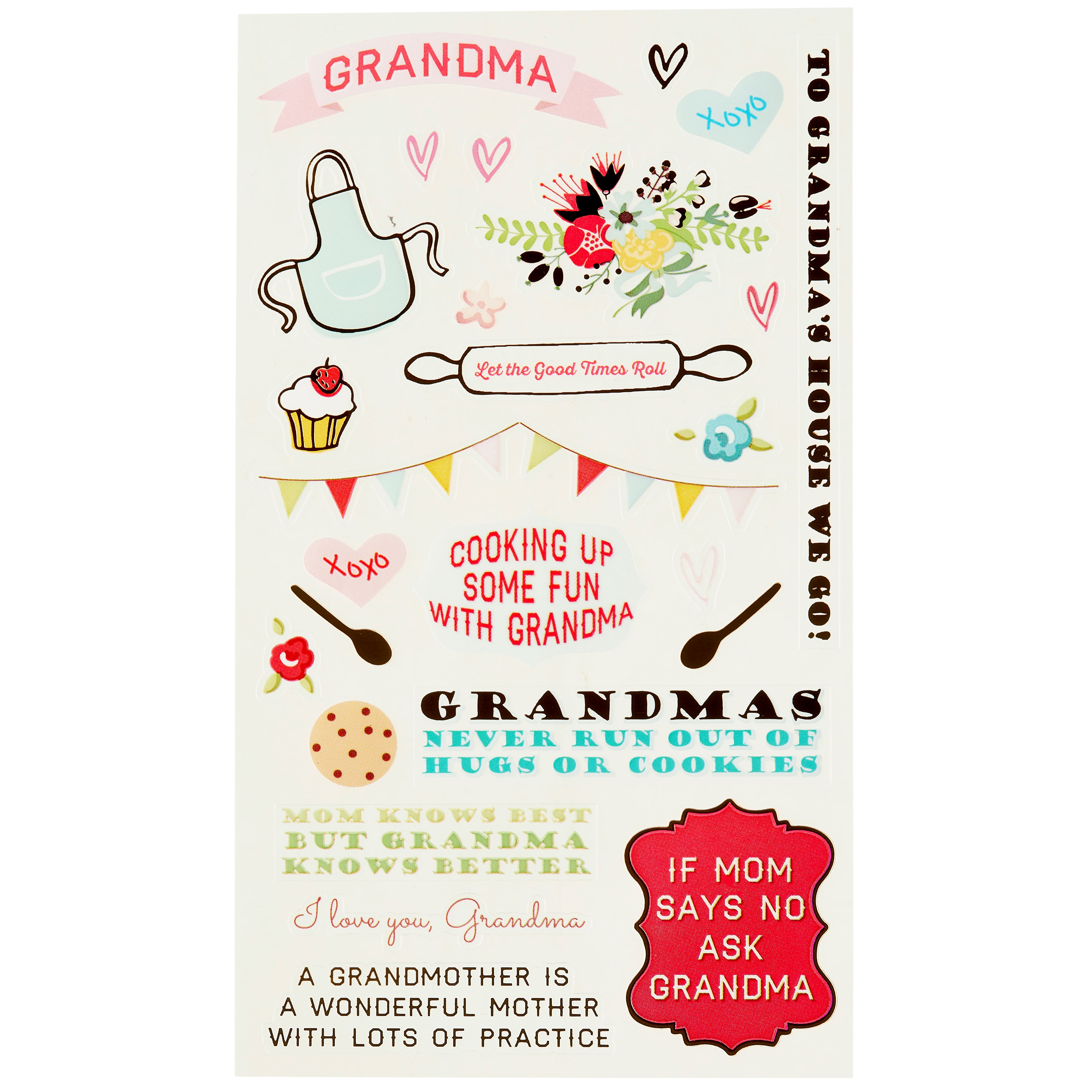 12 Pack: Grandma Themed Stickers by Recollections&#x2122;