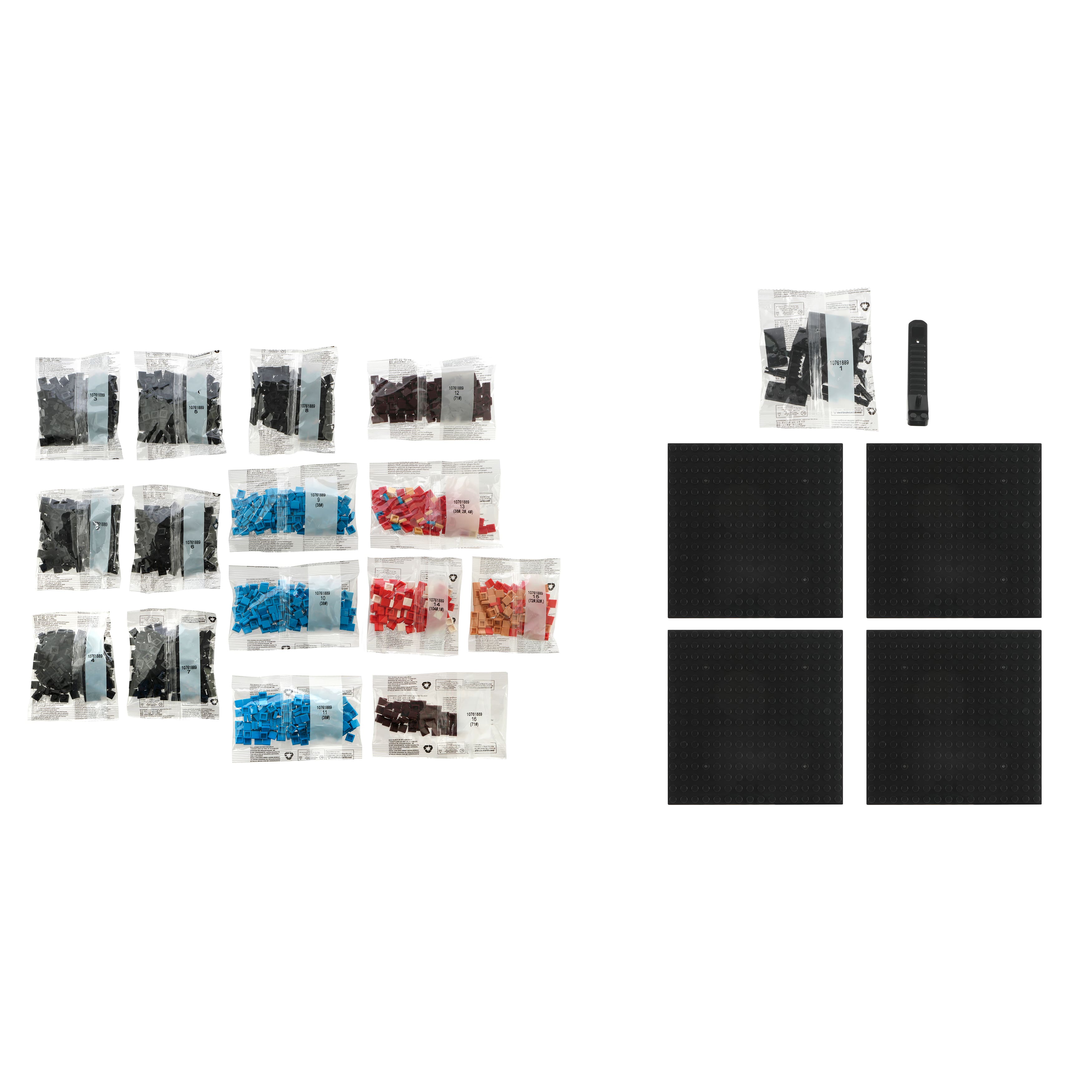 10&#x22; x 10&#x22; Mushroom Pixelated Brick Art Kit by Make Market&#xAE;