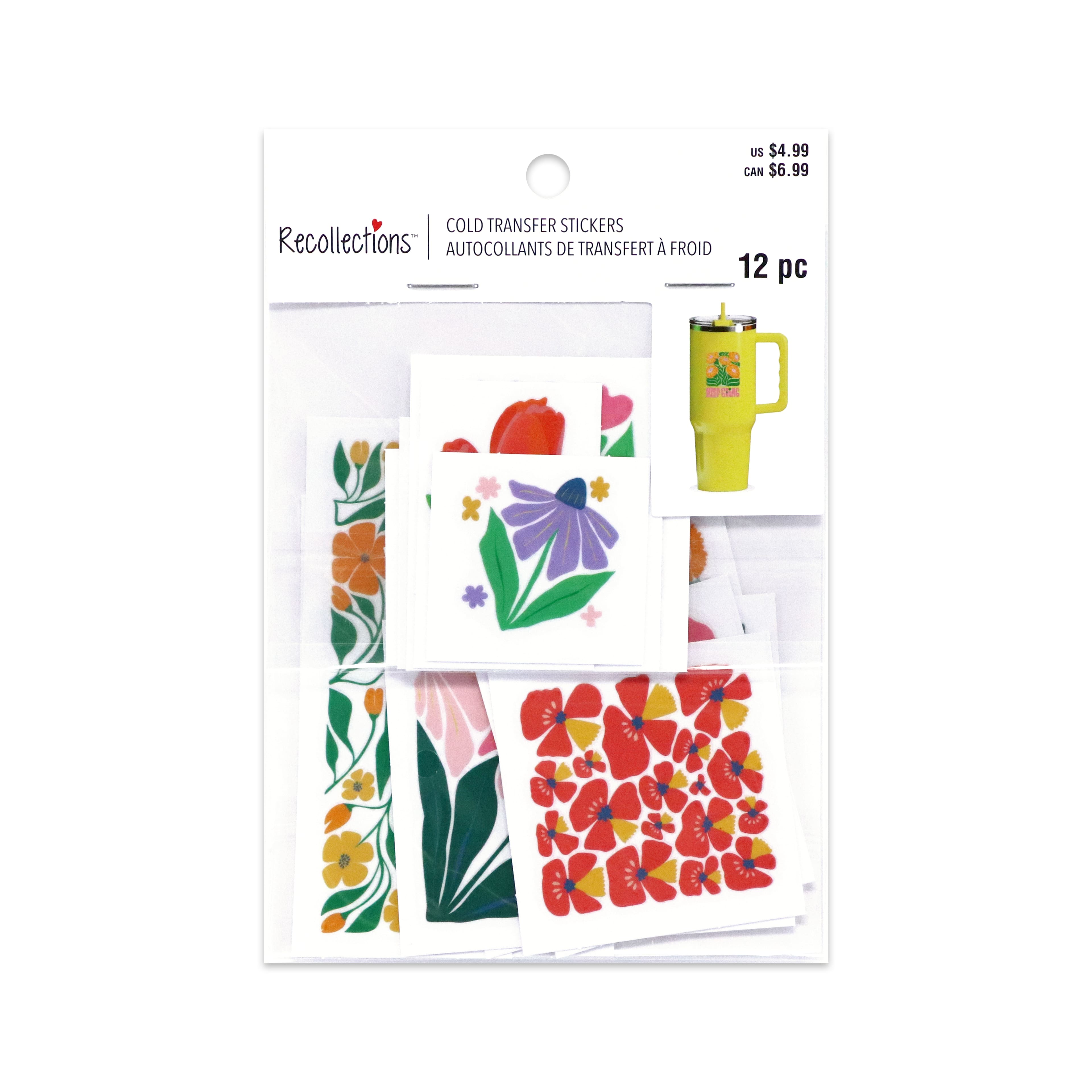 Flower Cold Transfer Stickers by Recollections™