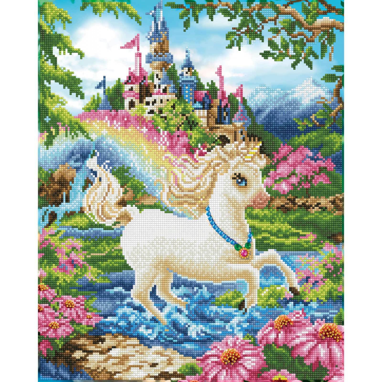 Diamond Dotz® Intermediate Princess Unicorn Diamond Painting Kit