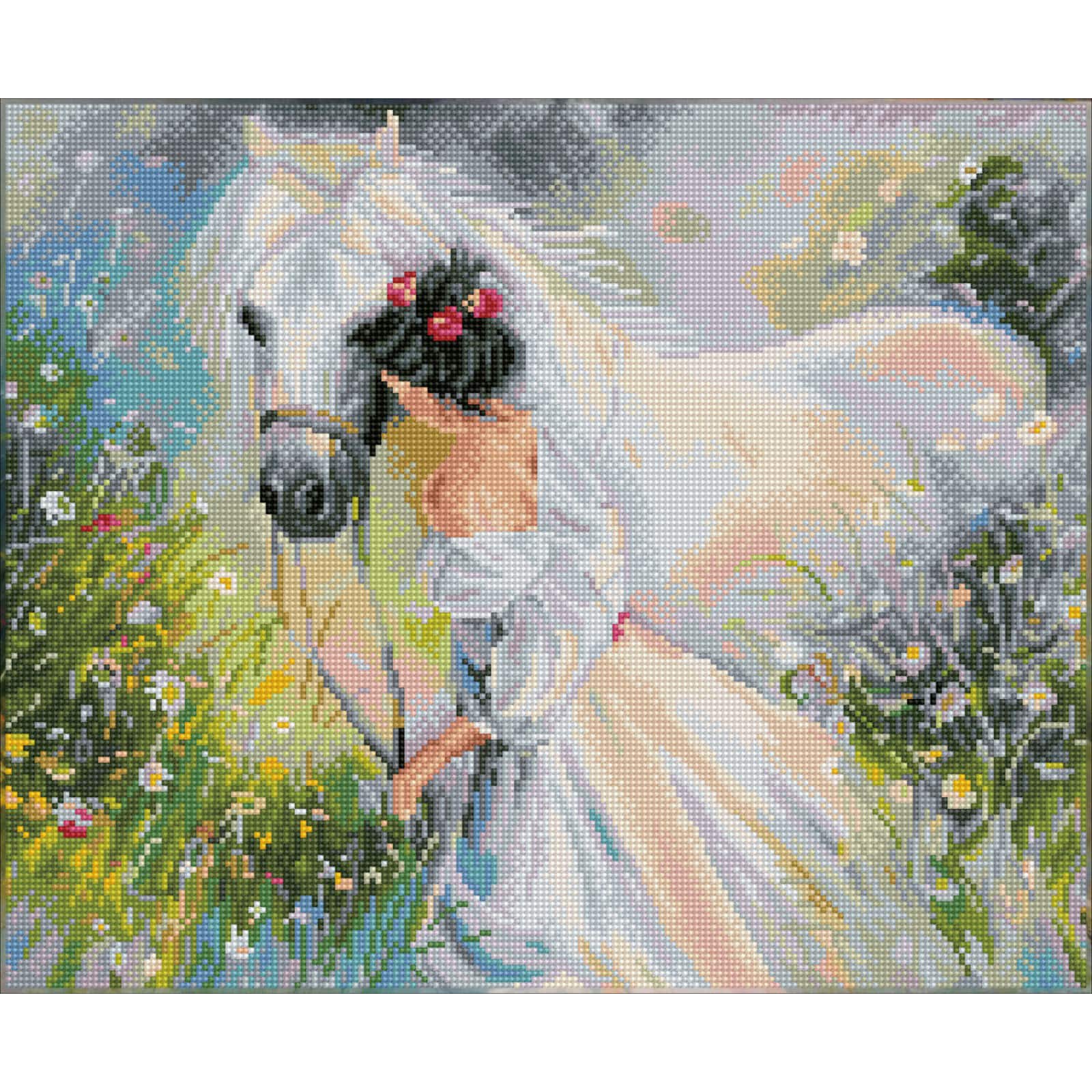 Diamond Dotz® Intermediate Field of Dreams Pre-Framed Diamond Painting Kit
