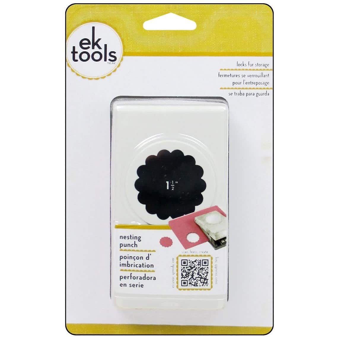 EK Tools™ Paper Shapers Nesting Scallop Circle Punch
