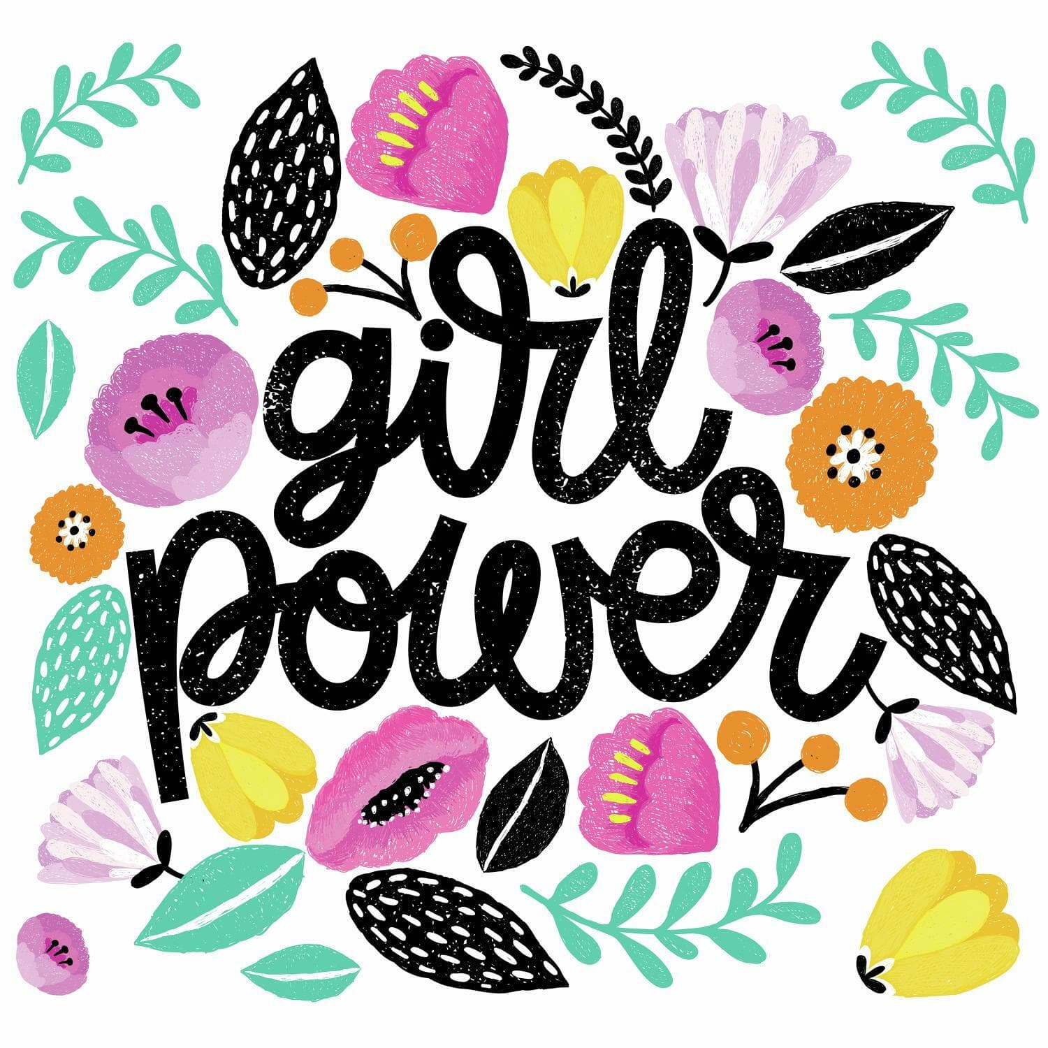 RoomMates Girl Power Peel &#x26; Stick Giant Wall Decals