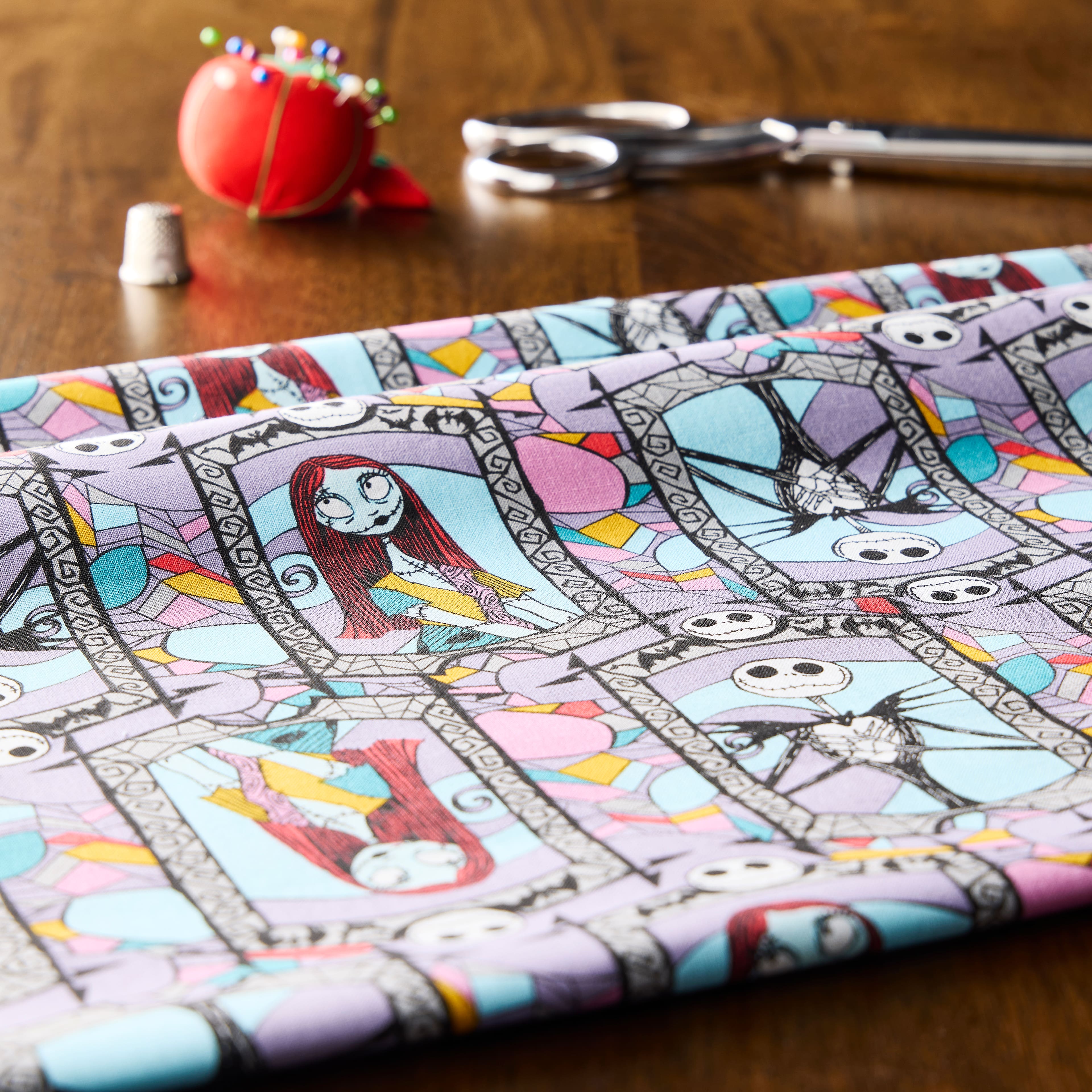 Disney&#xAE; Nightmare Before Christmas Sally &#x26; Jack Cotton Fabric
