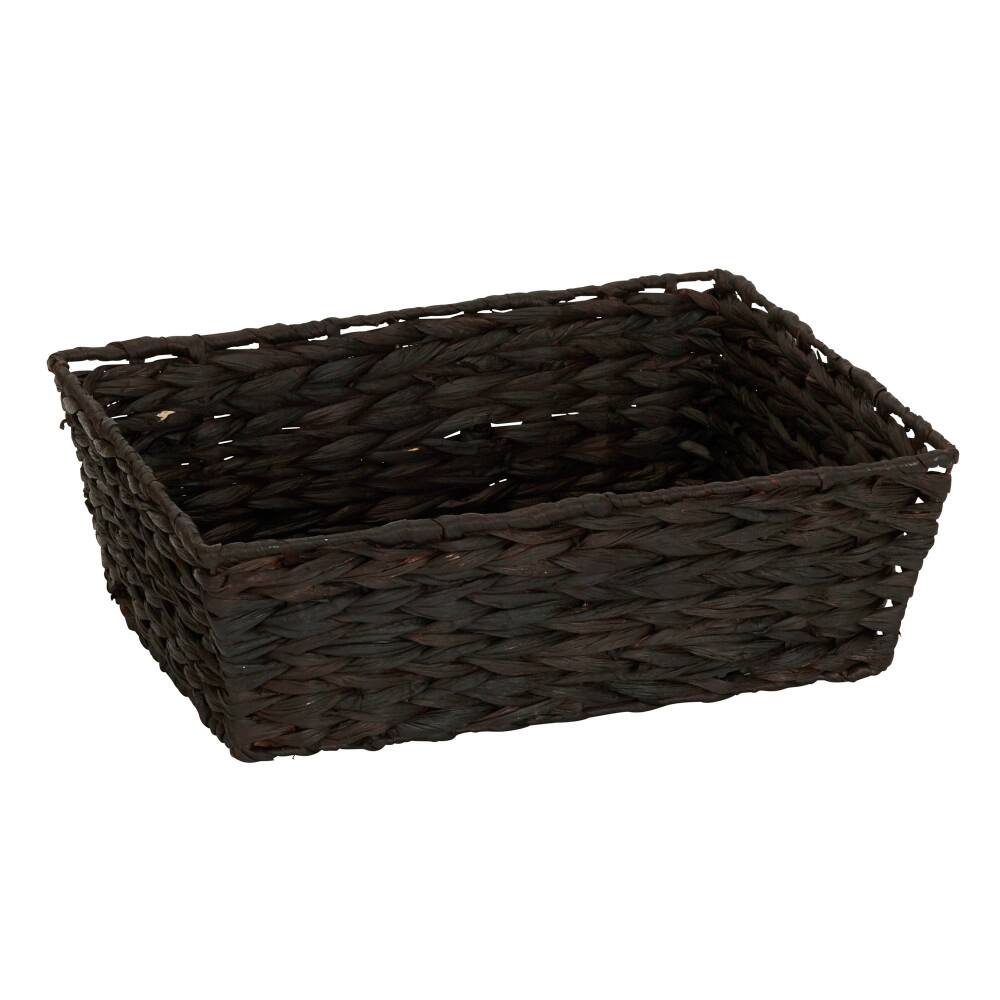 Household Essentials Dark Brown Wicker Storage Basket Set