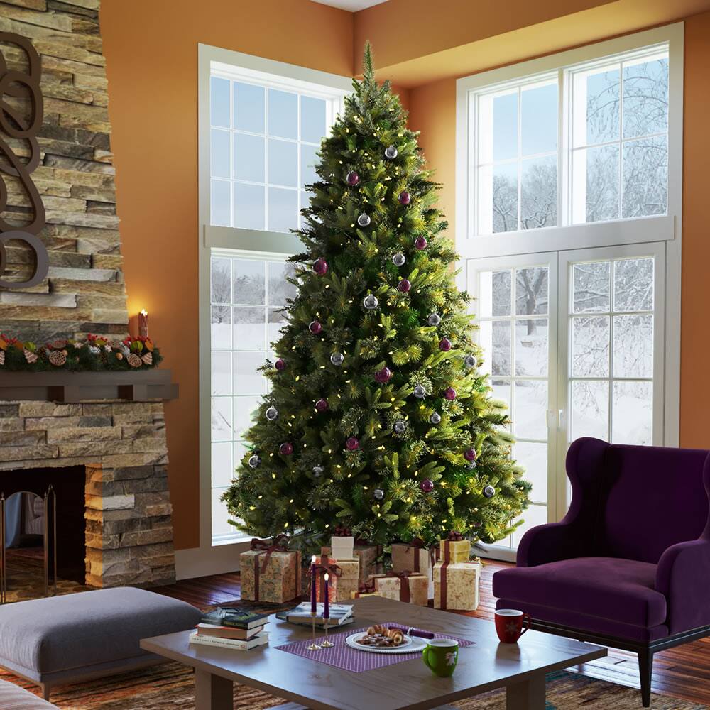 5.5ft. Pre-Lit Cashmere Pine Artificial Christmas Tree