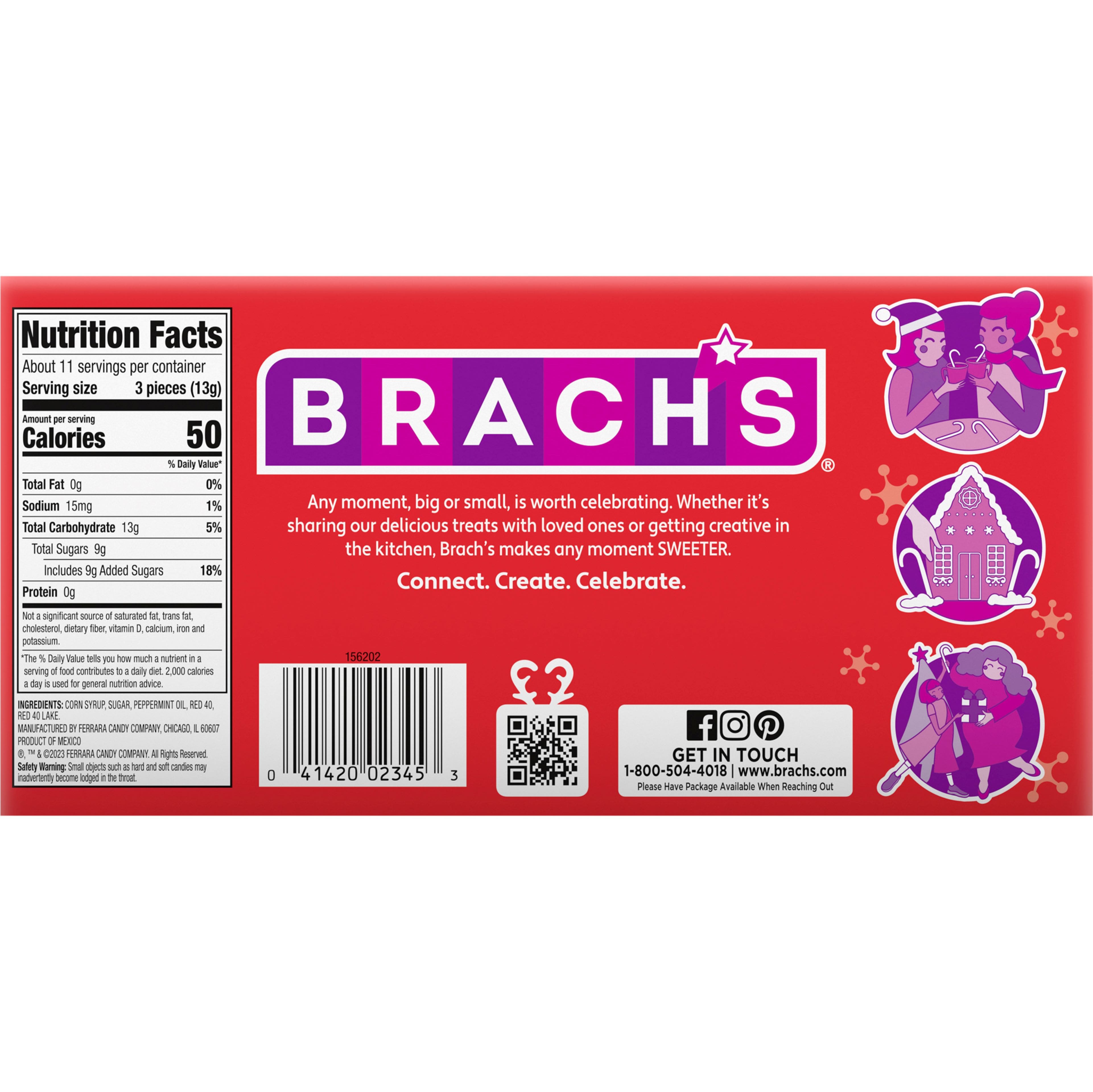 Brach&#x27;s&#xAE; Mini Peppermint Candy Canes, 35ct.