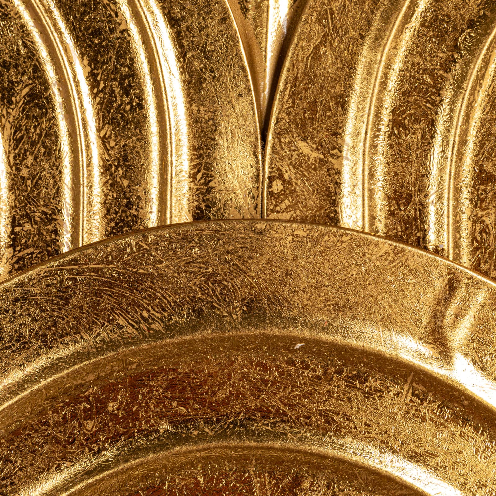 Hello Honey&#xAE; 31.25&#x22; Gold Decorative Waves Metal Wall Art