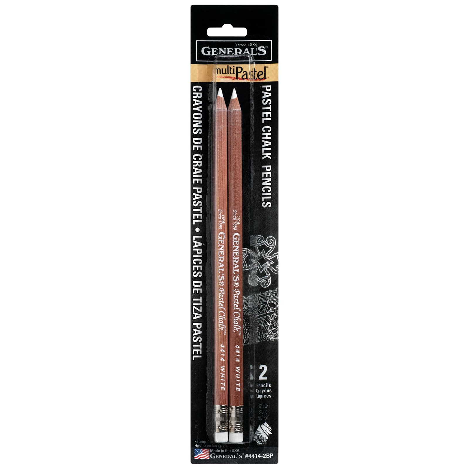 General&#x27;s&#xAE; MultiPastel&#xAE; Pastel Chalk Pencils, 2ct.