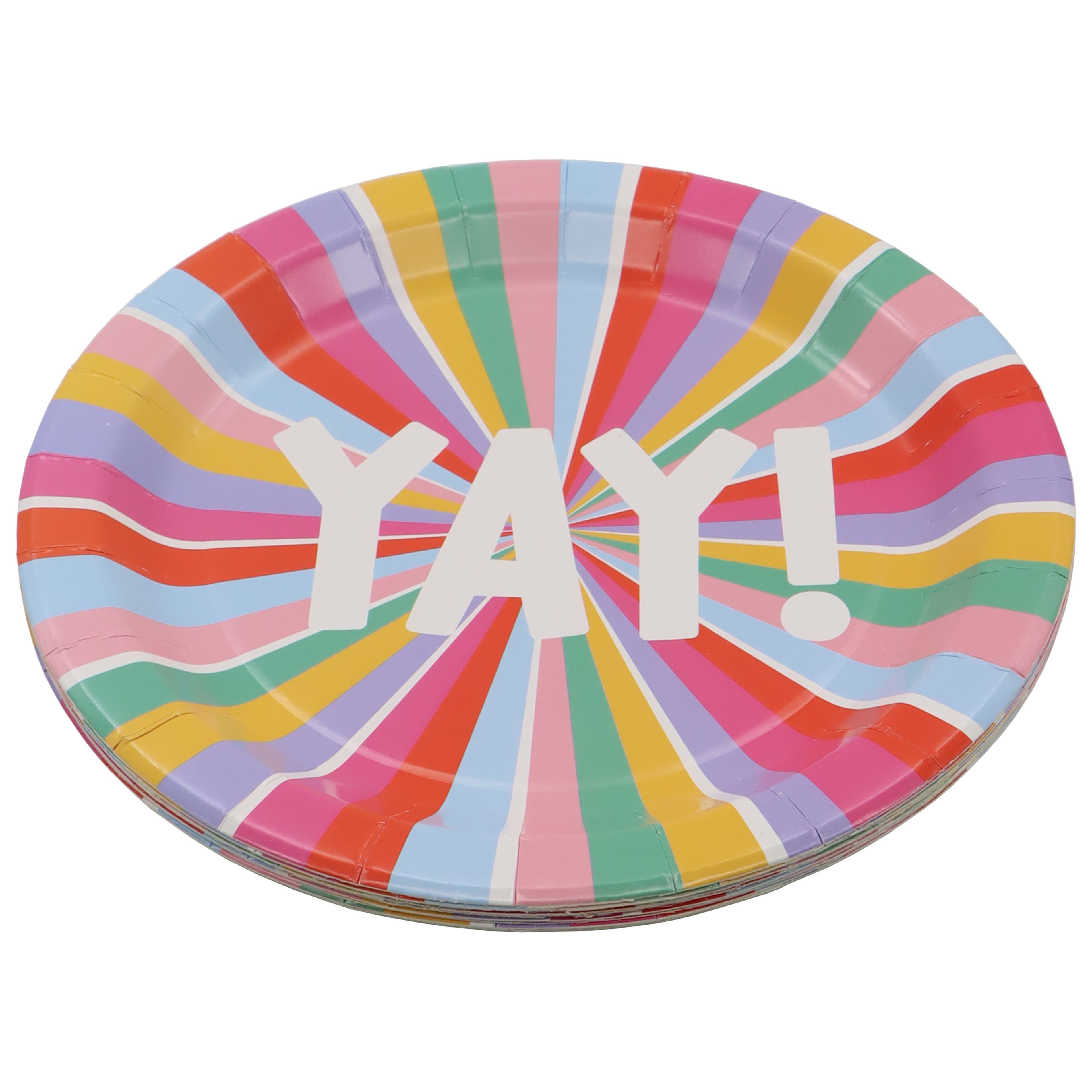 9" Multicolour Yay! Paper Plates, 10ct. by Celebrate It™
