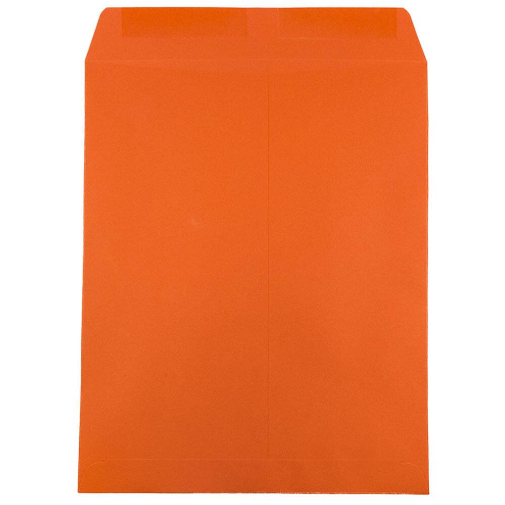 JAM Paper 10&#x22; x 13&#x22; Orange Open End Catalog Envelopes