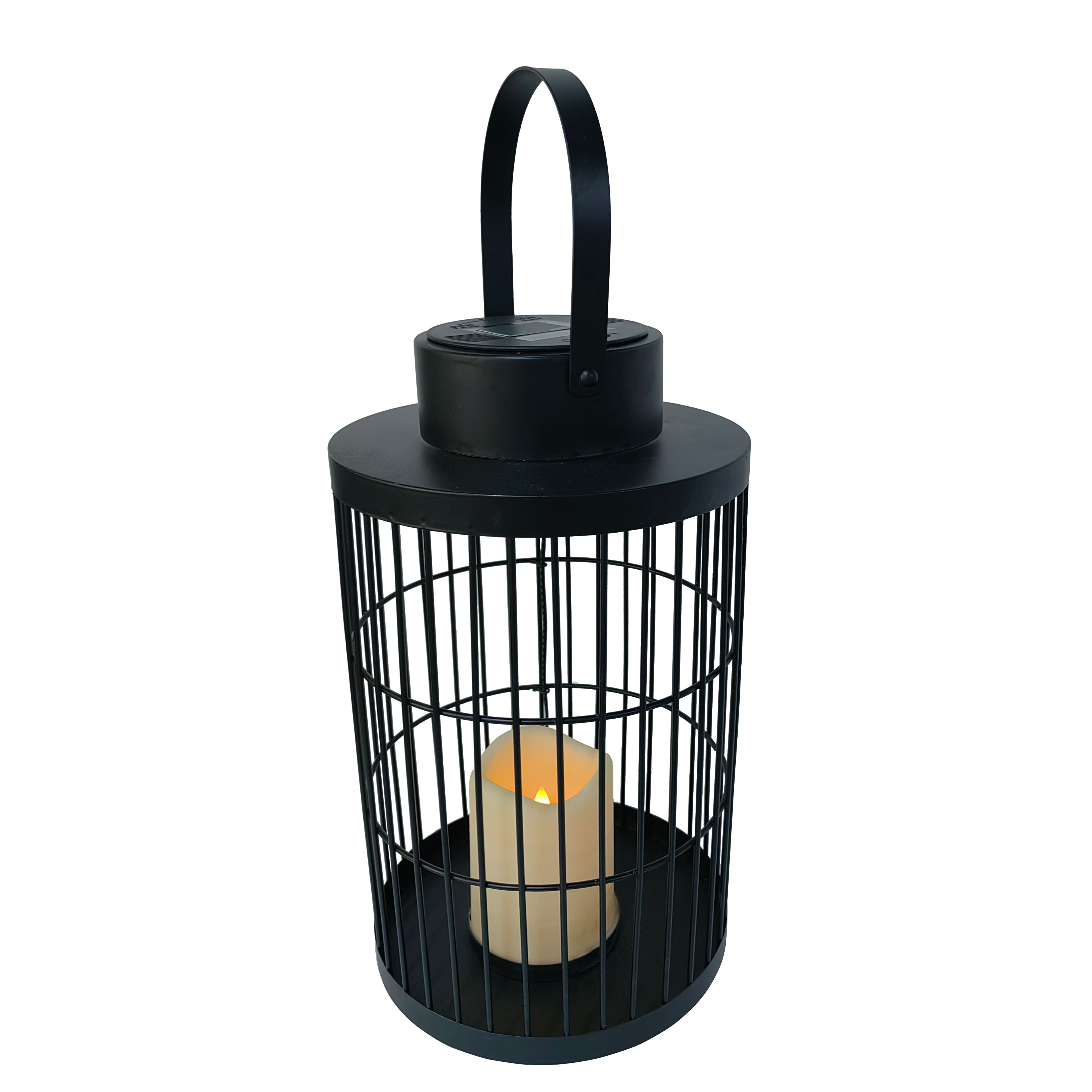 12&#x22; Black LED Solar Lantern by Ashland&#xAE;